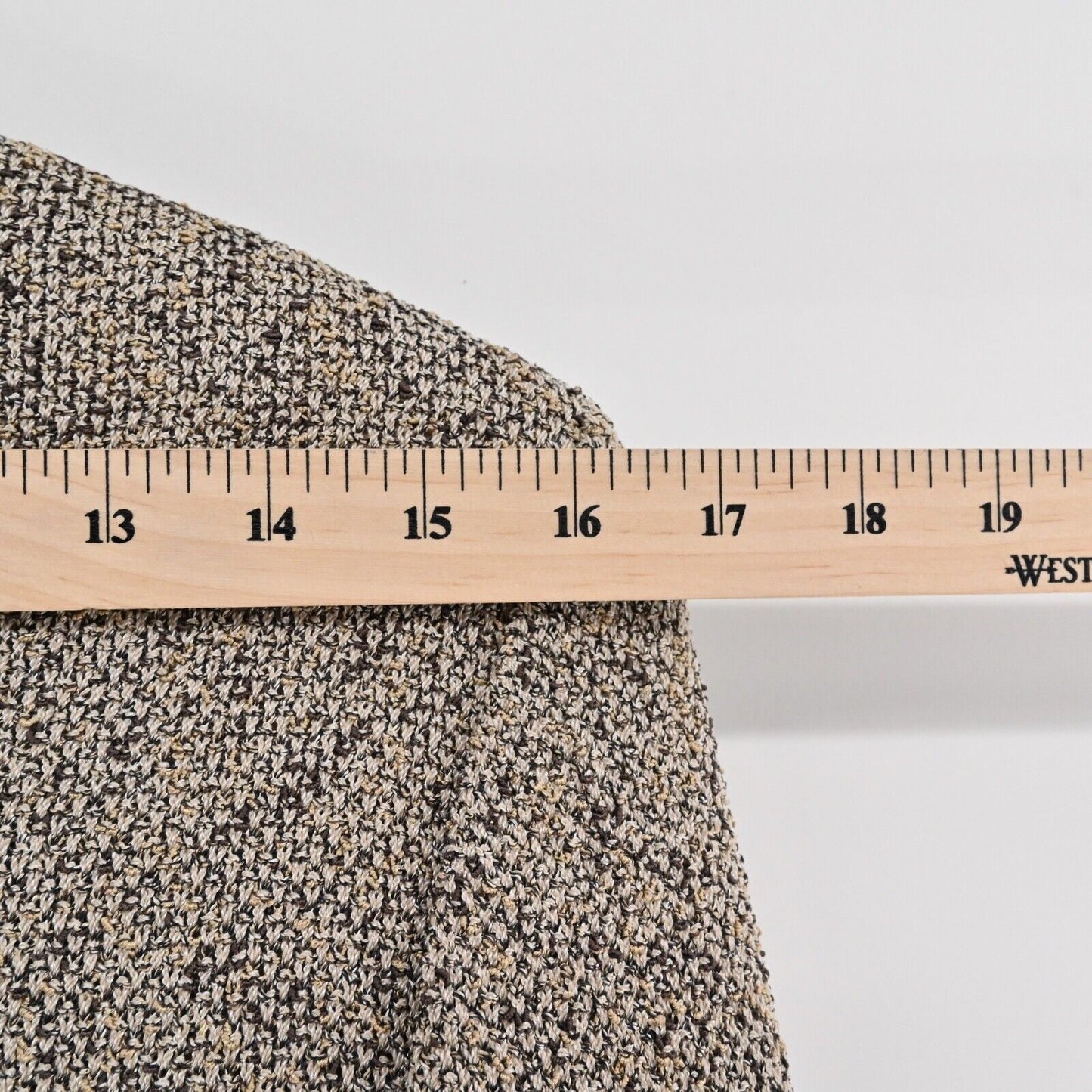 Vtg ST JOHN Skirt Suit Sz 8/10 Santana Knit Brown Marled Full Zip Jacket Pleated