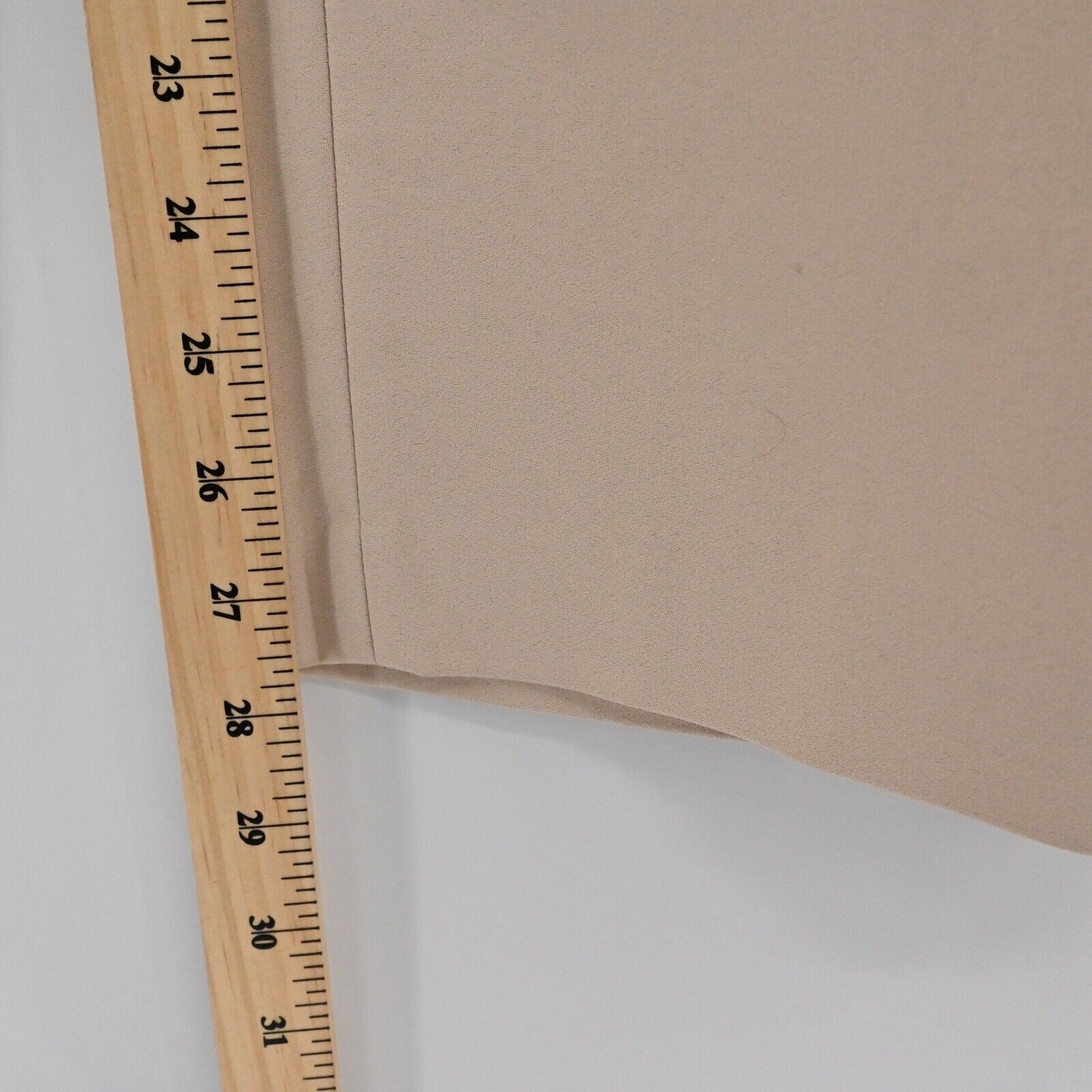 KARL LAGERFELD Pants Womens Size 16 Khaki Cotton Stretch High Rise Trousers