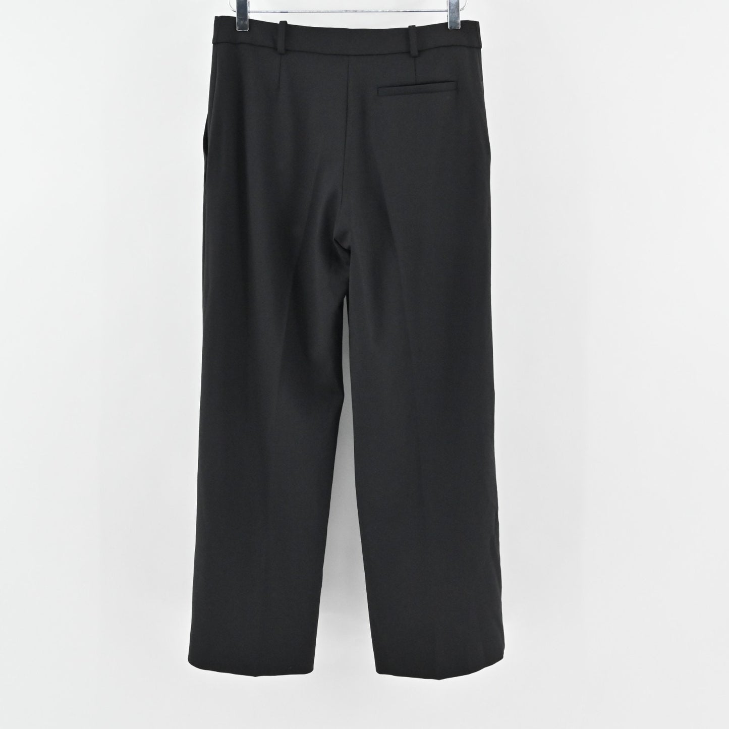 & OTHER STORIES Womens Wool Pants Size 4 Black High Rise Wide Leg Trousers