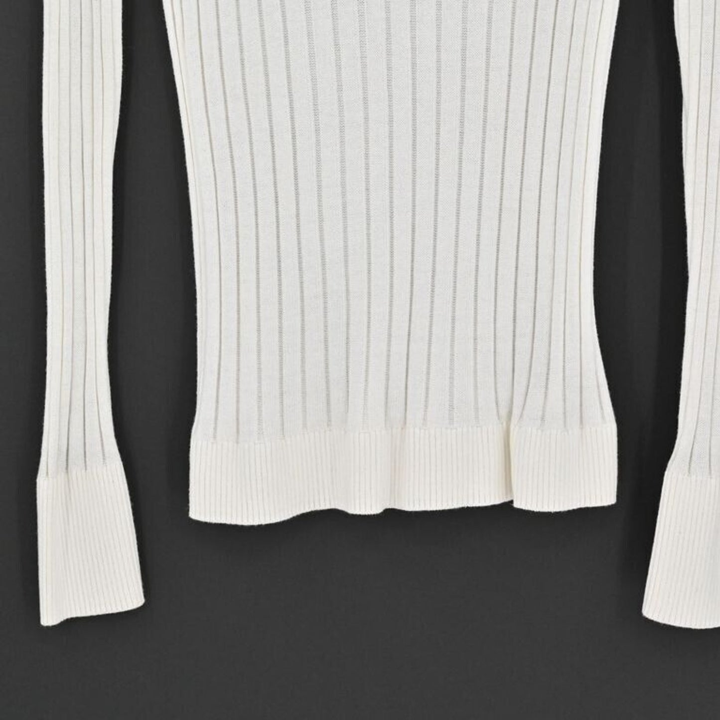 A NEW DAY Sweater Womens Sz XS White Crew Neck Long Sleeve Ribbed Knit Neutrals