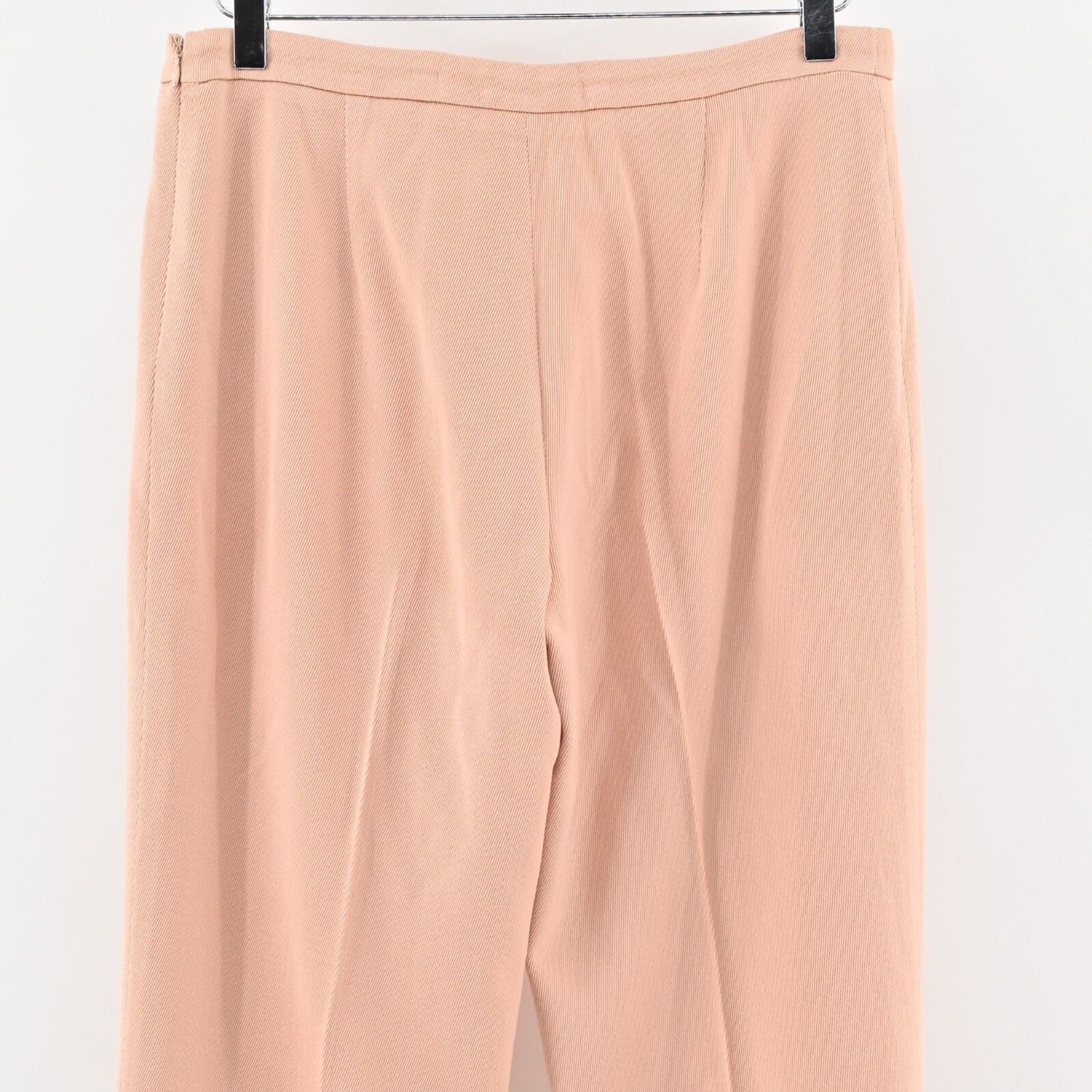 LUCA LUCA Pants Womens Size 44 Wool Solid Peach Cuffed Hem Relaxed Leg Trousers