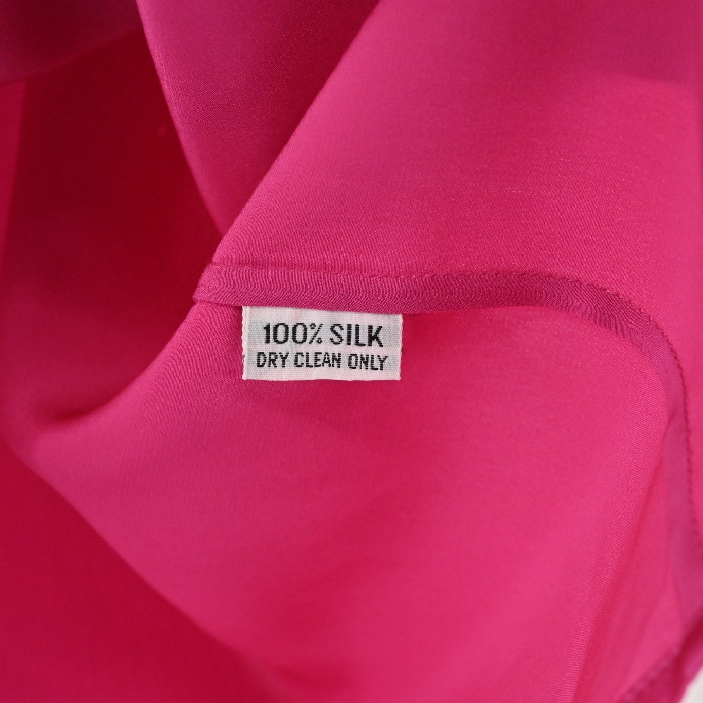 Vintage Oleg Cassini Womens Pink Silk Tank Top Size 12 Satin Scoop Neck Blouse