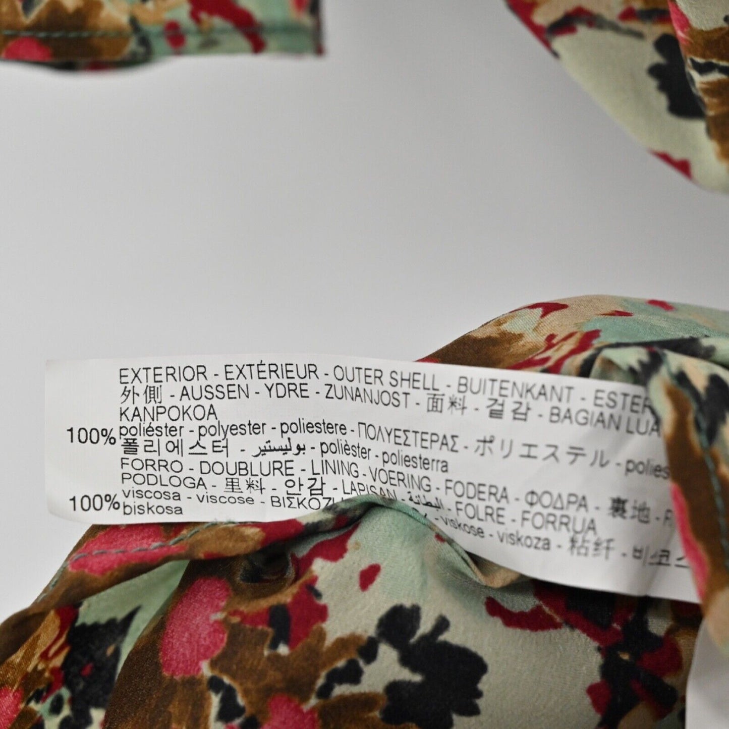 ZARA Dress Womens Size XS Floral 3/4 Sleeve Structured Blouson Mini Retro Twee