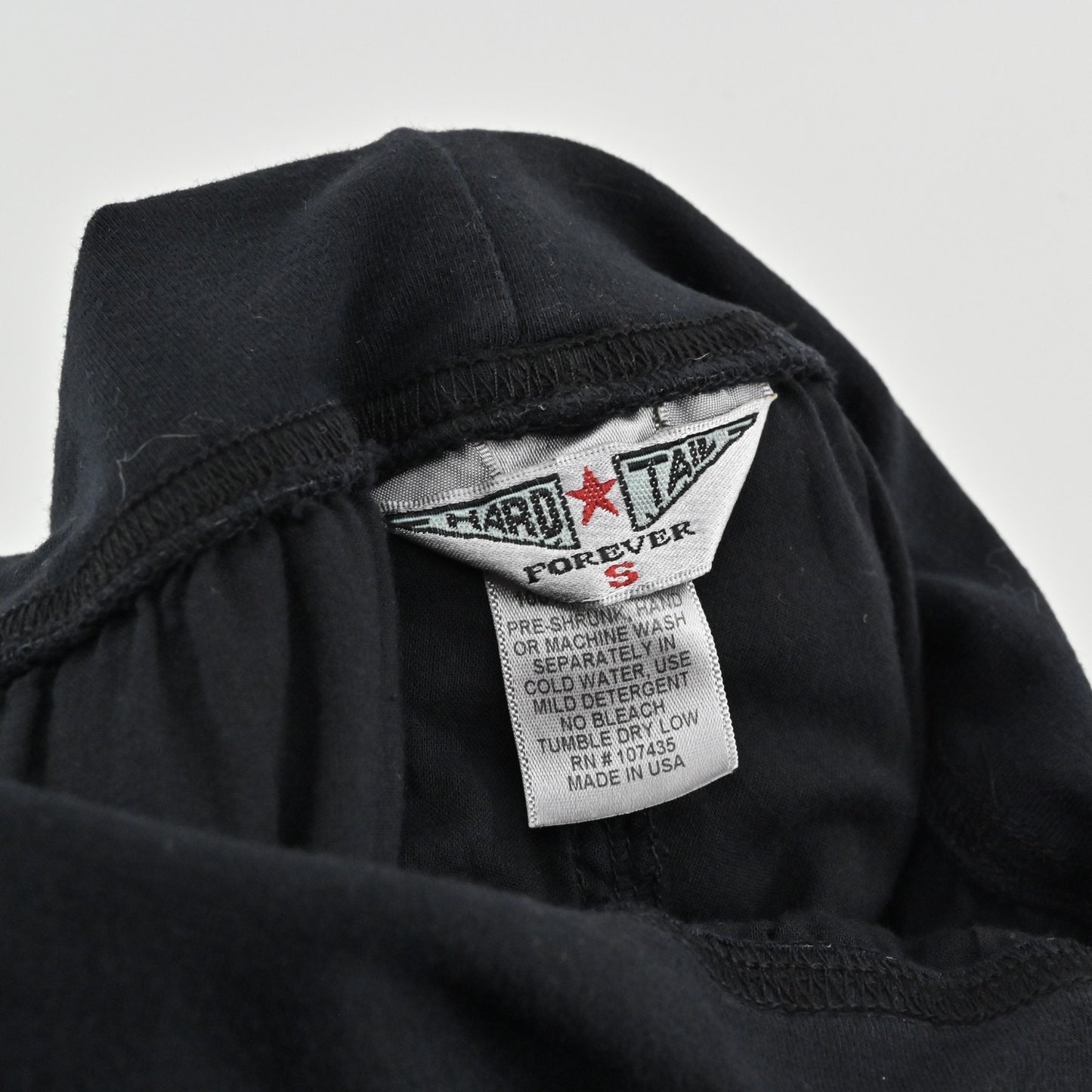 Vintage Y2k Hard Tail Womens Wide Leg Fold Over Pants Size S Black Cotton Yoga