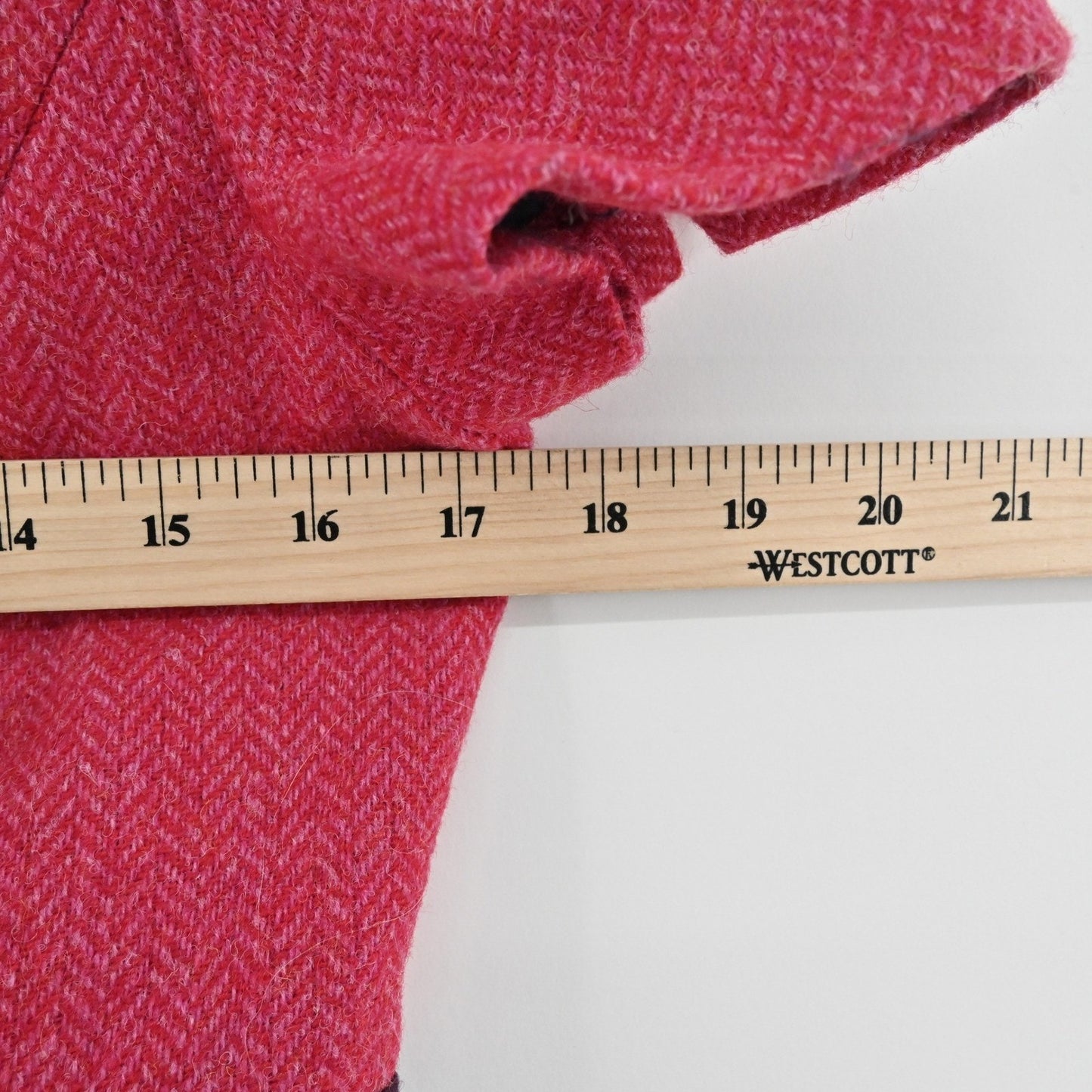 Hobbs London Womens Wool Short Sleeve Dress Size 4 Red Pink Classic Workwear