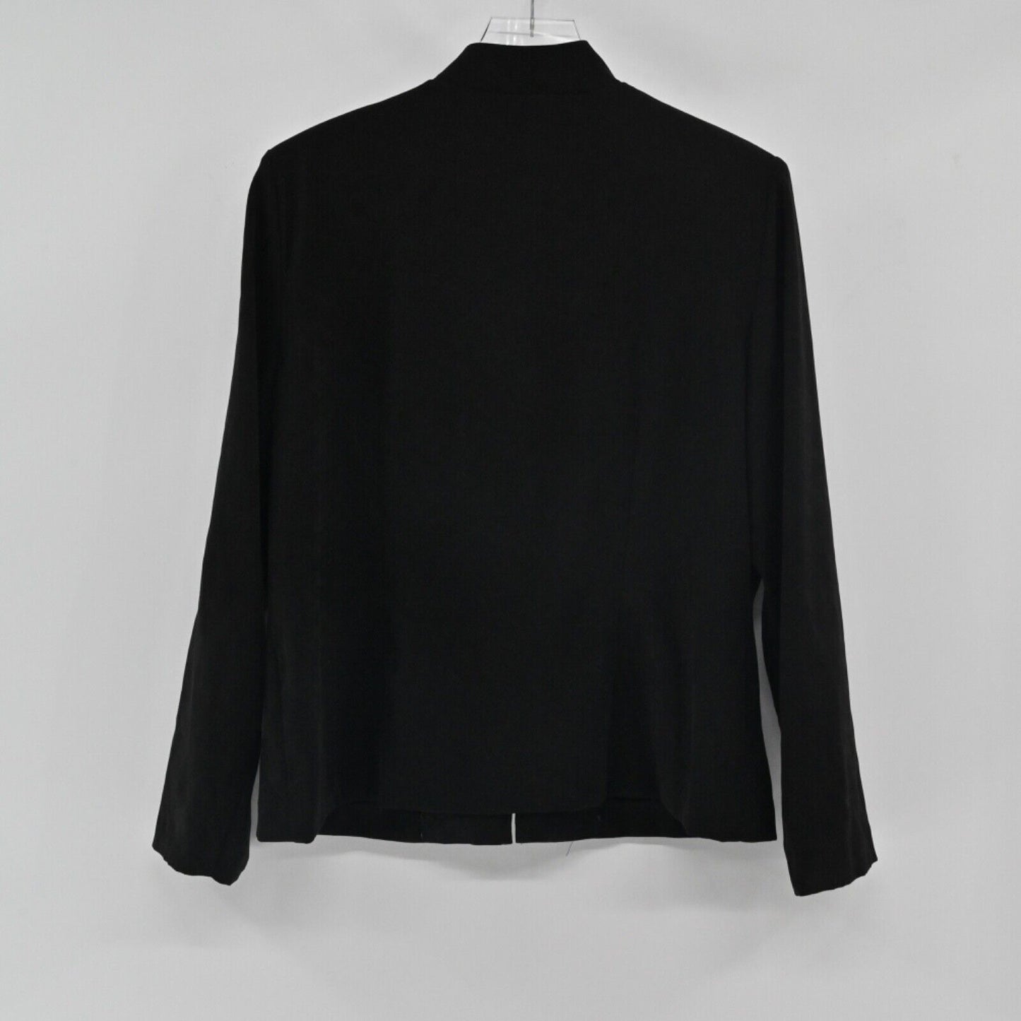 Vtg KORET Jacket Womens Size 14 Black Argyle Full Zip Stand Up Collar Retro Y2K