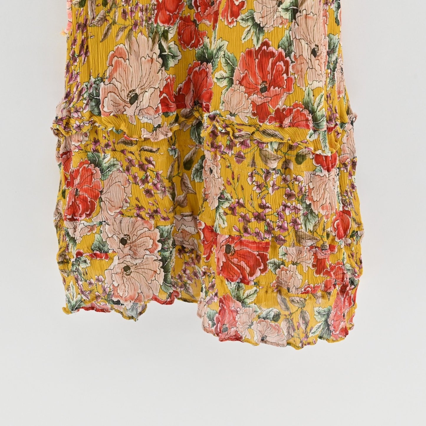 Anthropologie Dolan Ellory Dress Size XS Silk Floral Ruffle Flutter Sleeve Boho
