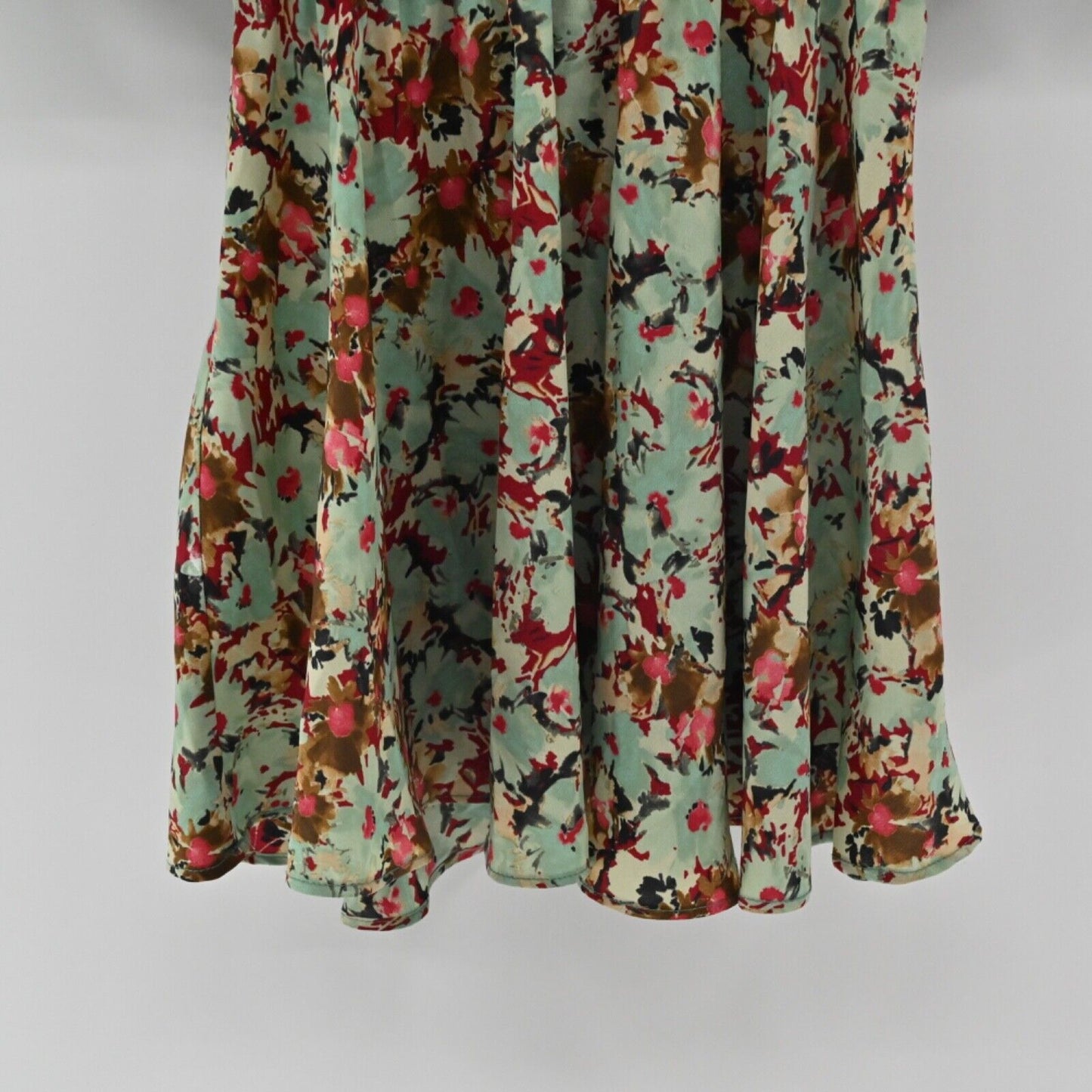 ZARA Dress Womens Size XS Floral 3/4 Sleeve Structured Blouson Mini Retro Twee