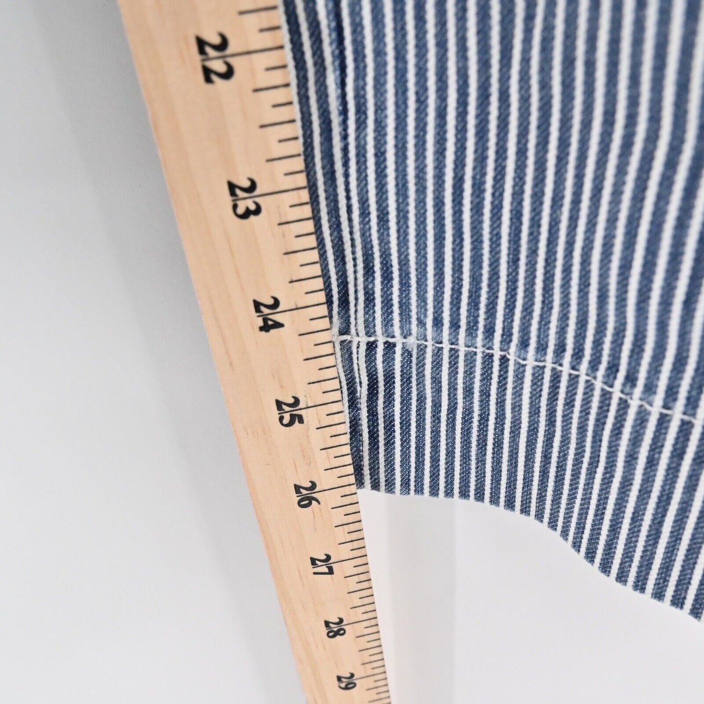 LAGENCE Pants Womens Size 30 Blue Stripe Cotton Bow Back Nautical Chino Stretch