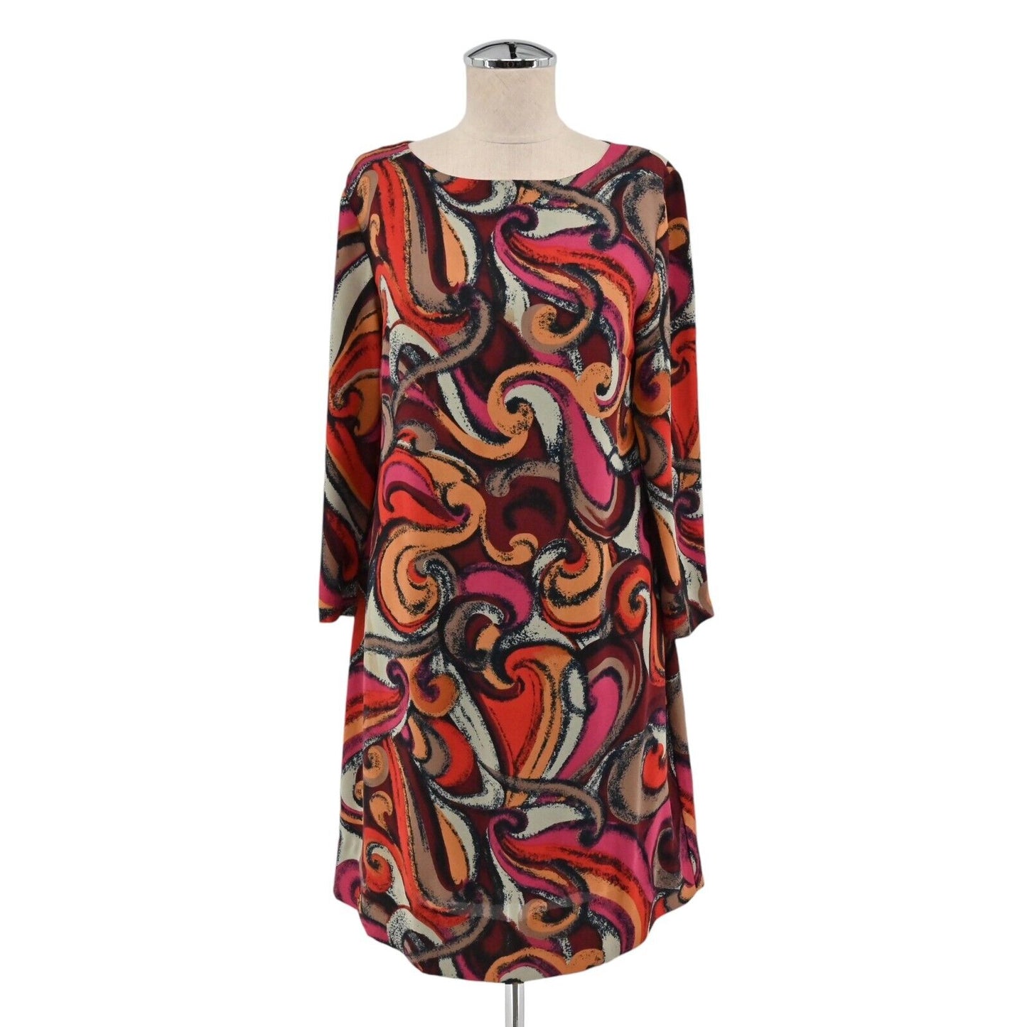 ANTHROPOLOGIE Dress Womens Size XS Maeve Flavia Swirl Multicolor Print Shift