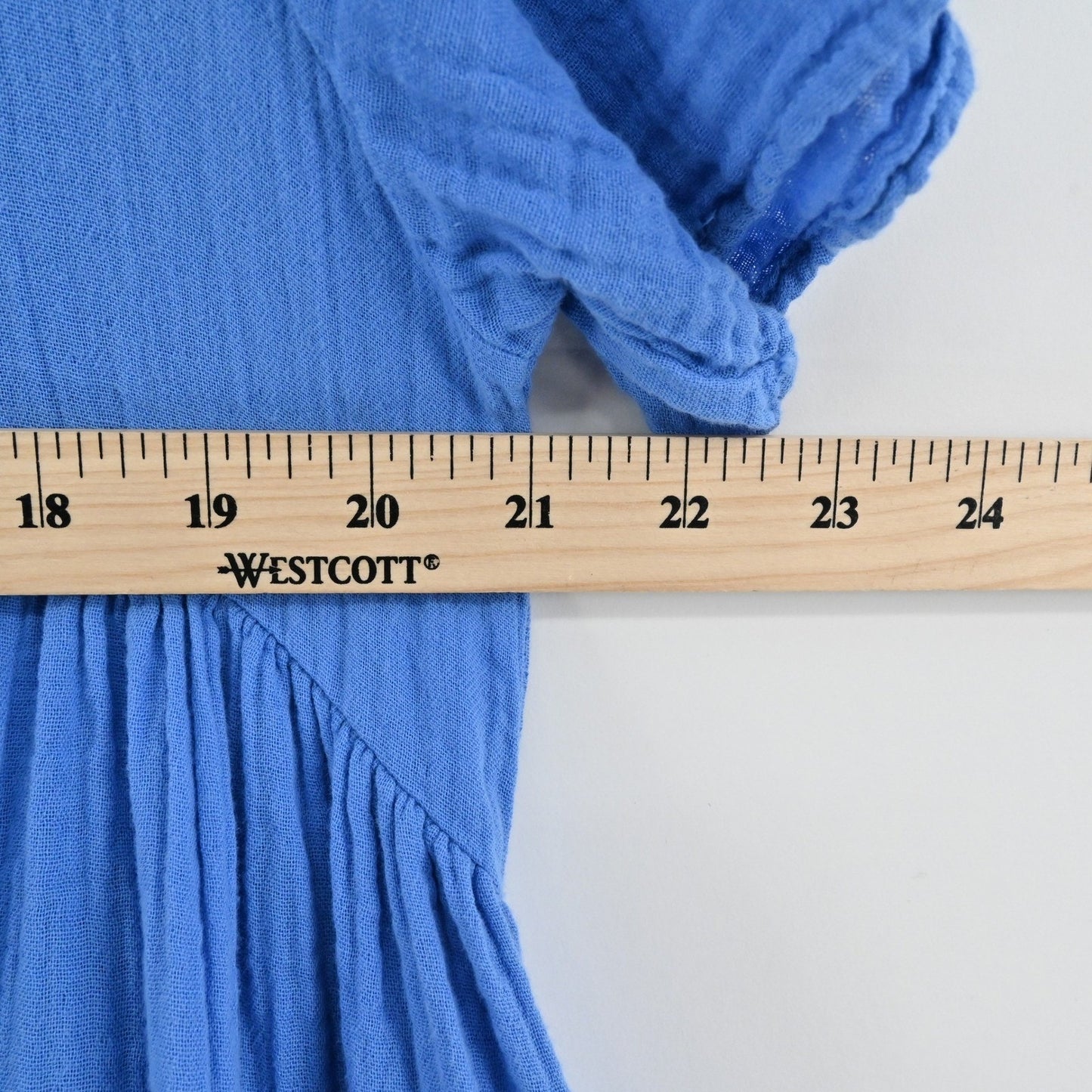 9 Seed Womens Cotton Tiered Mini Dress Size PS Blue Resort Bohemian Vacation