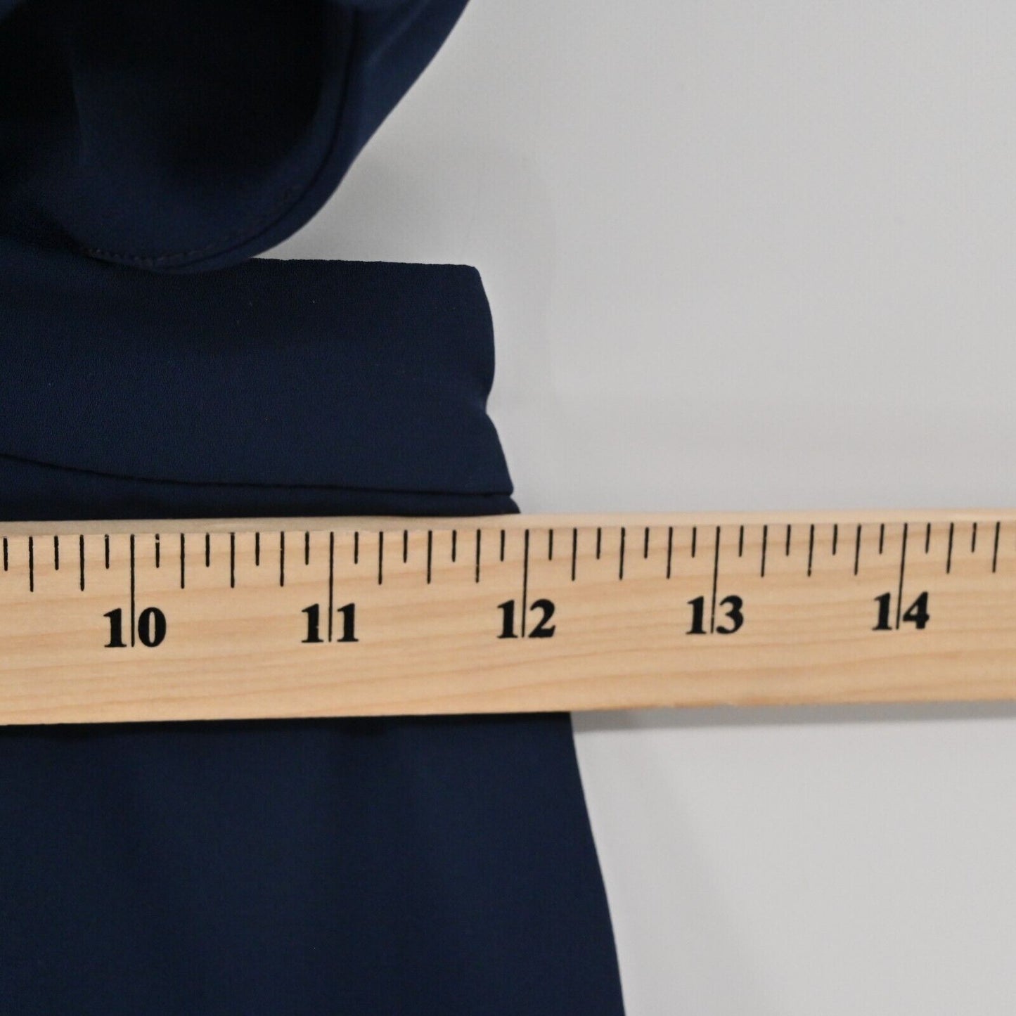 FAME and PARTNERS Dress Womens Size 2 Navy Blue Spagetti Strap Zyra Cut Out Midi