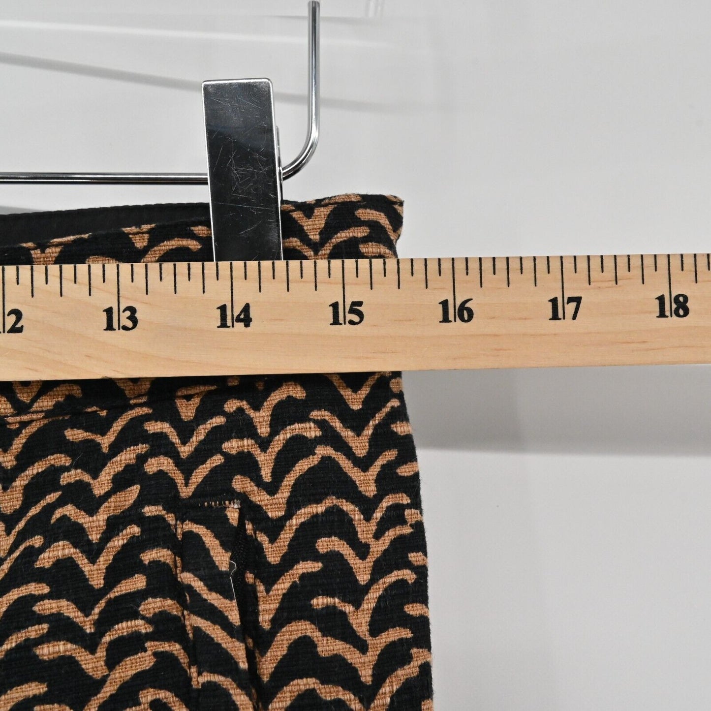 ANTHROPOLOGIE Pants Womens Size 4 Cartonnier Charlie Ankle Brown Black Print