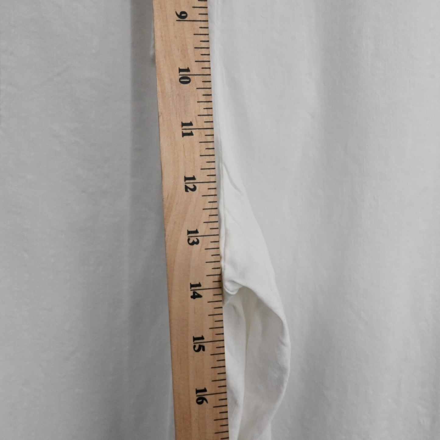 EILEEN FISHER Womens Organic Linen Pants Sz L Cropped White High Rise Lagenlook