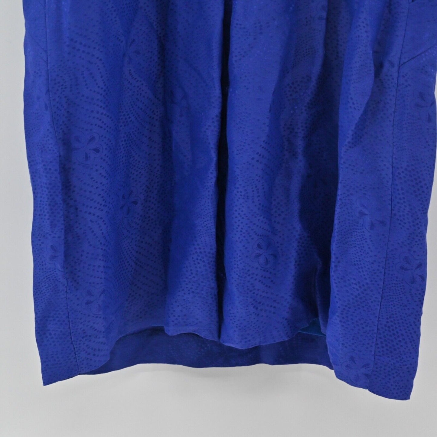 REBECCA TAYLOR Dress Womens Size 6 Blue Floral Silk Blend Strapless Sweetheart