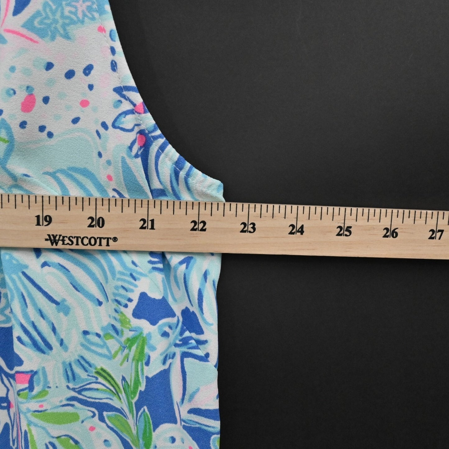 LILLY PULITZER Top Womens Size XL Donna Shift Tunic Coastal Blue Lion Around NEW
