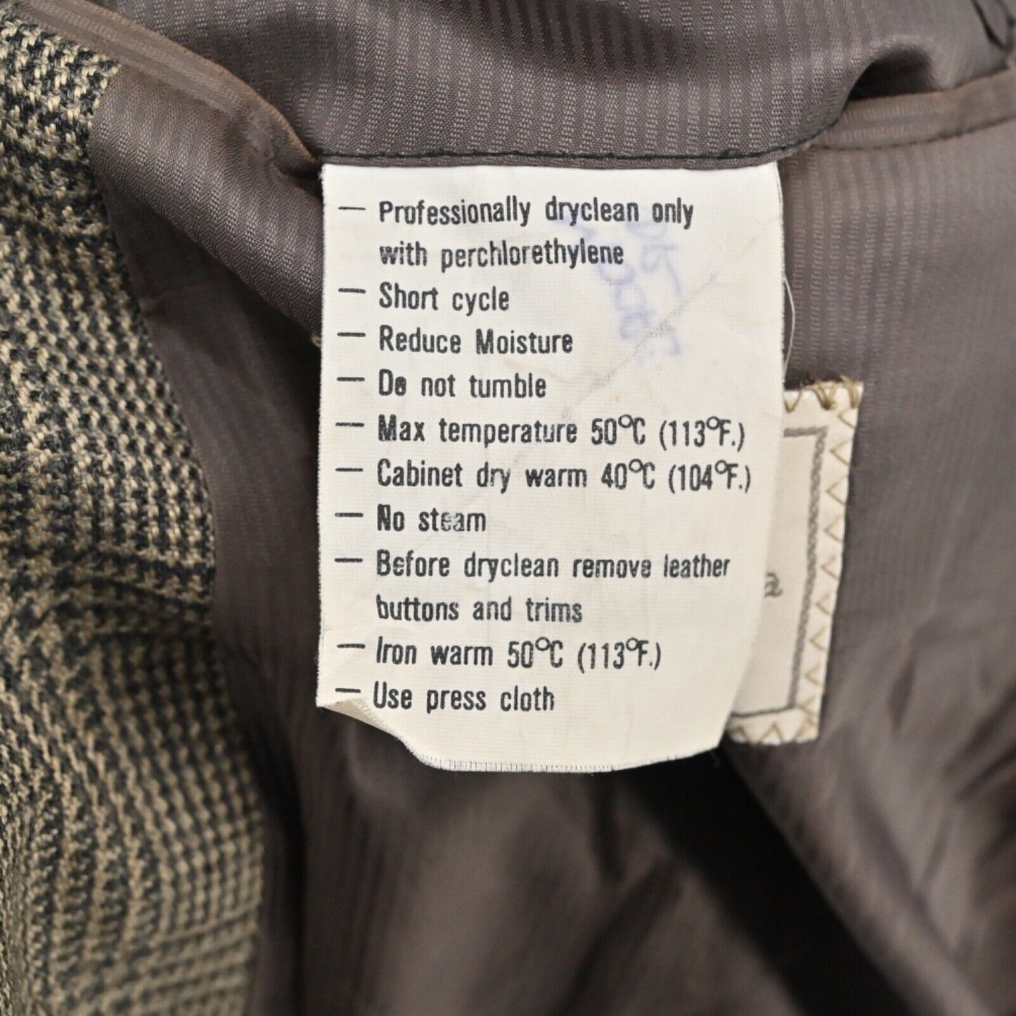 Vtg ERMENEGILDO ZEGNA Blazer Mens Sz 52 Brown Plaid Mohair Academia Houndstooth