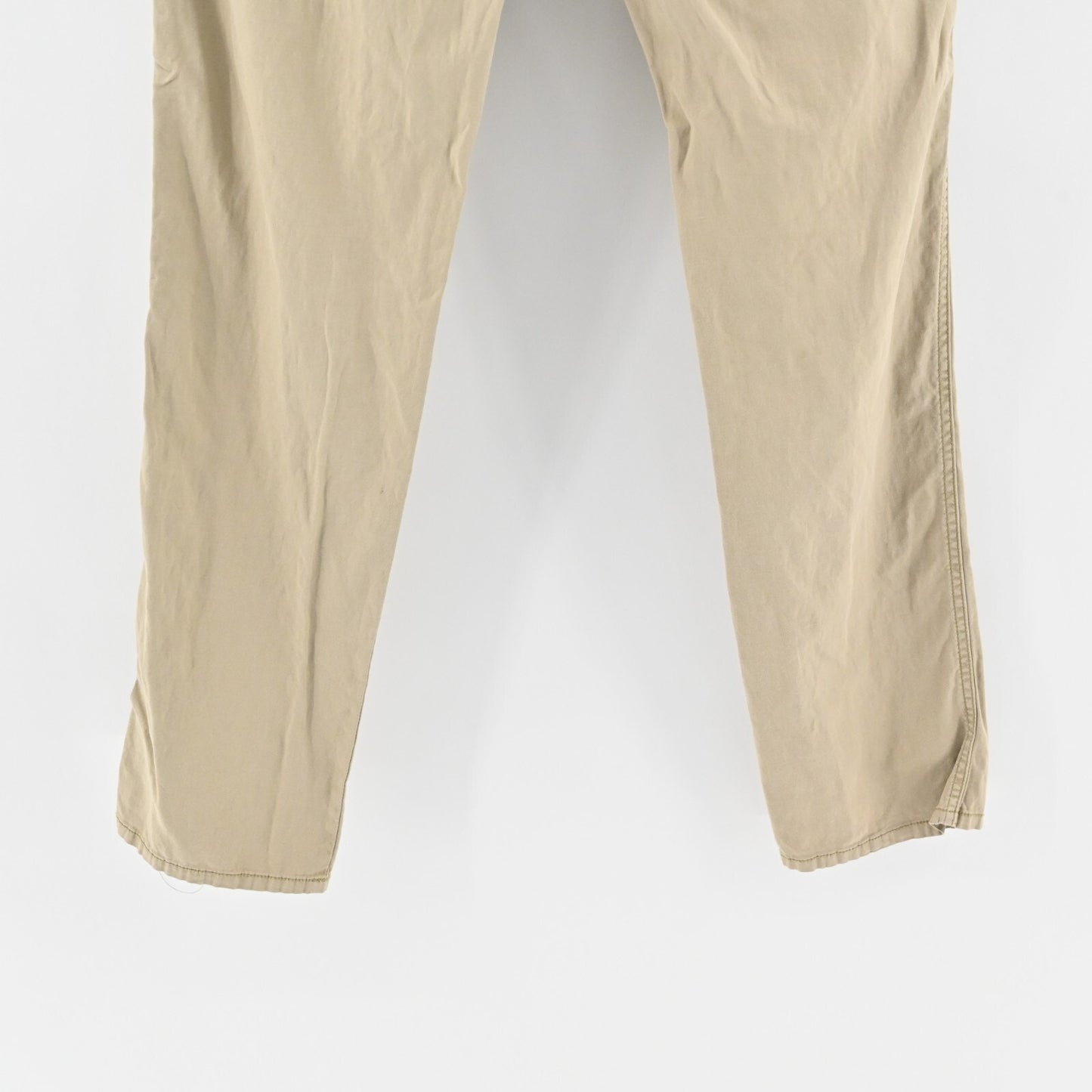 FAHERTY Mens Khaki Pants Size 34 Gorpcore Chino Slim Straight Leg Linen Casual