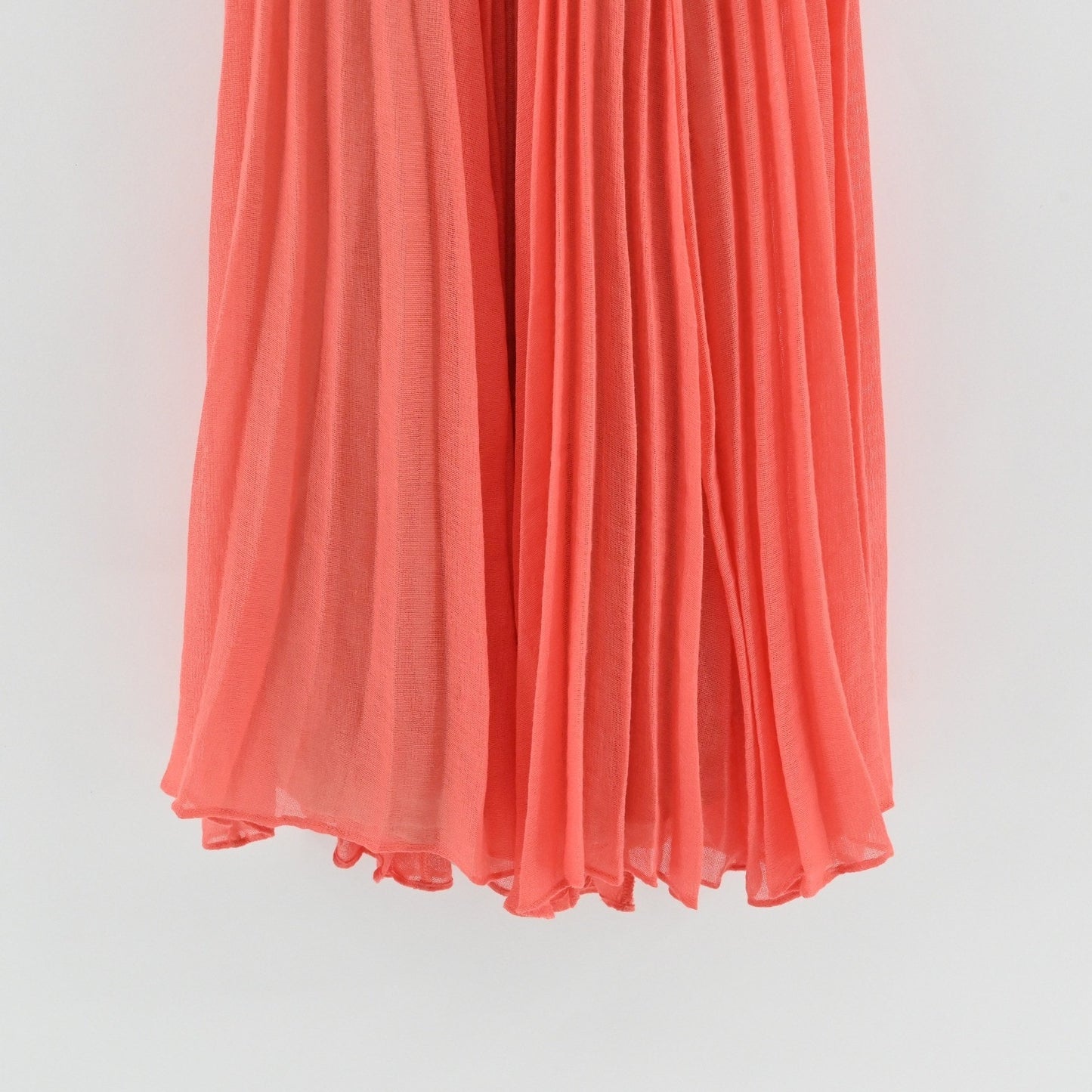 BCBGMAXAZRIA Gisselle Pleated Mini Dress Size XS Coral Sleeveless Bohemian NEW