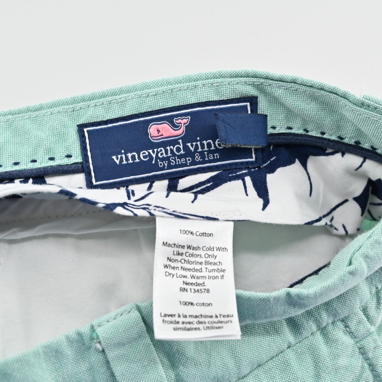 VINEYARD VINES Pants Mens Sz 30x32 Cotton Slim Taper Leg Teal Blue Casual Preppy