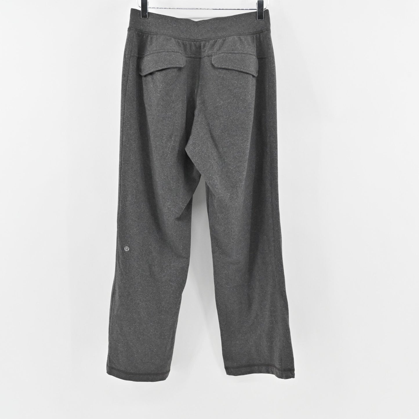LULULEMON Pants Mens Size M Kung Fu Wide Leg Heathered Black Pull On Sweatpant