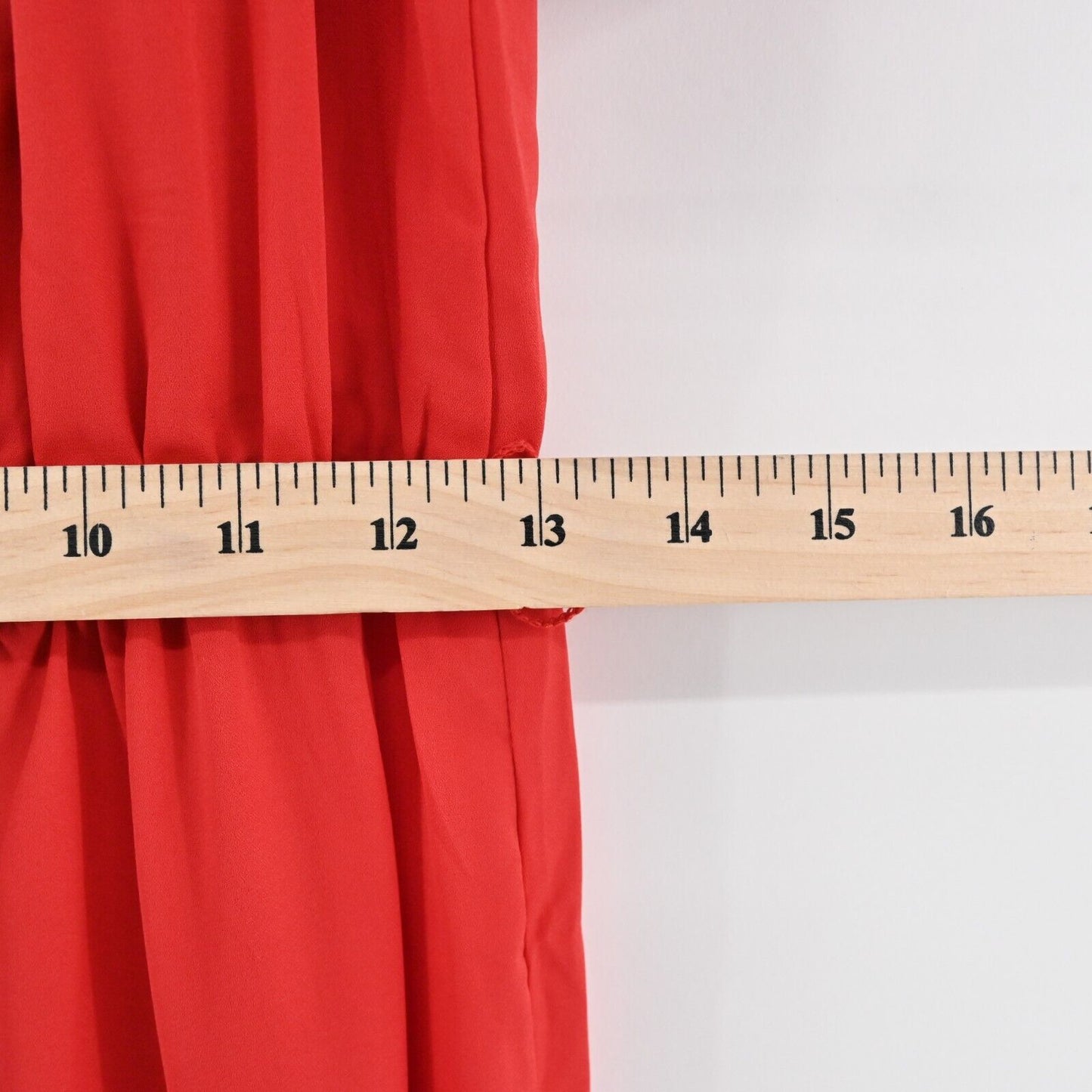 VAVA Jumpsuit Womens Size S Joy Han Red Wide Leg Off Shoulder Floral Embroidered