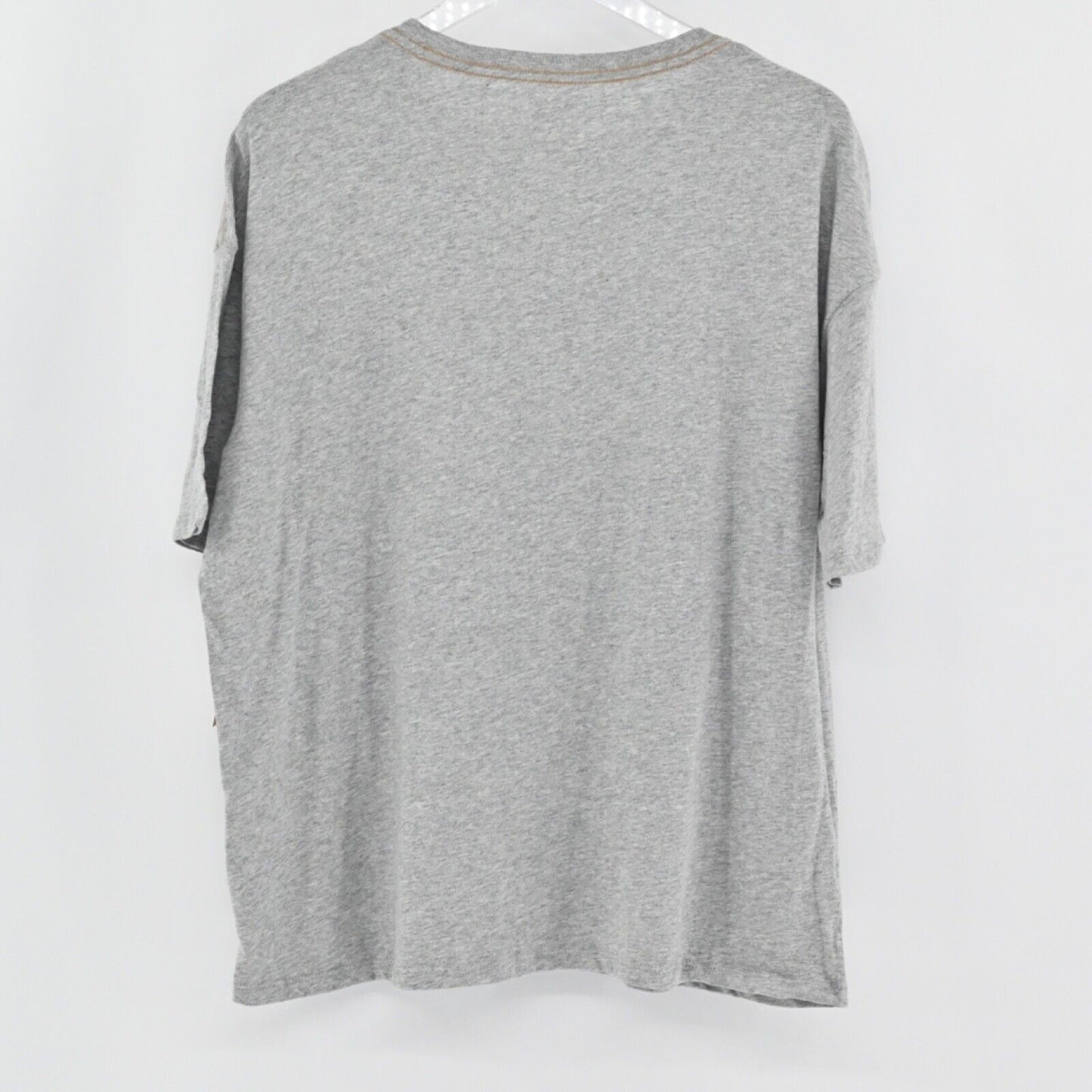 BILLABONG x WRANGLER T Shirt Womens Sz S Gray True Boy Pocket Rainbow Cotton NEW