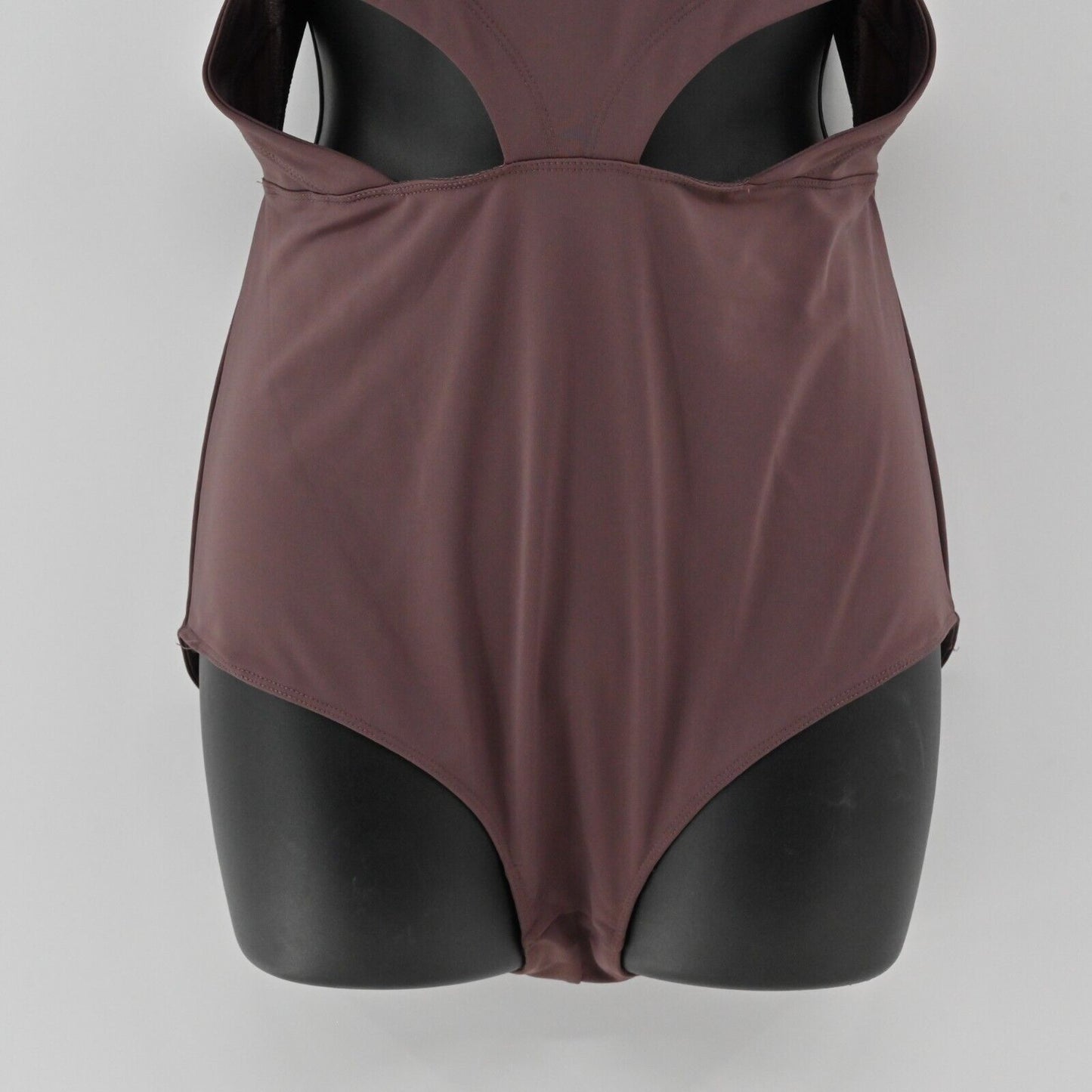 FREE PEOPLE Bodysuit Womens Size M Maroon Cutout Side Round Neck Movement Zip