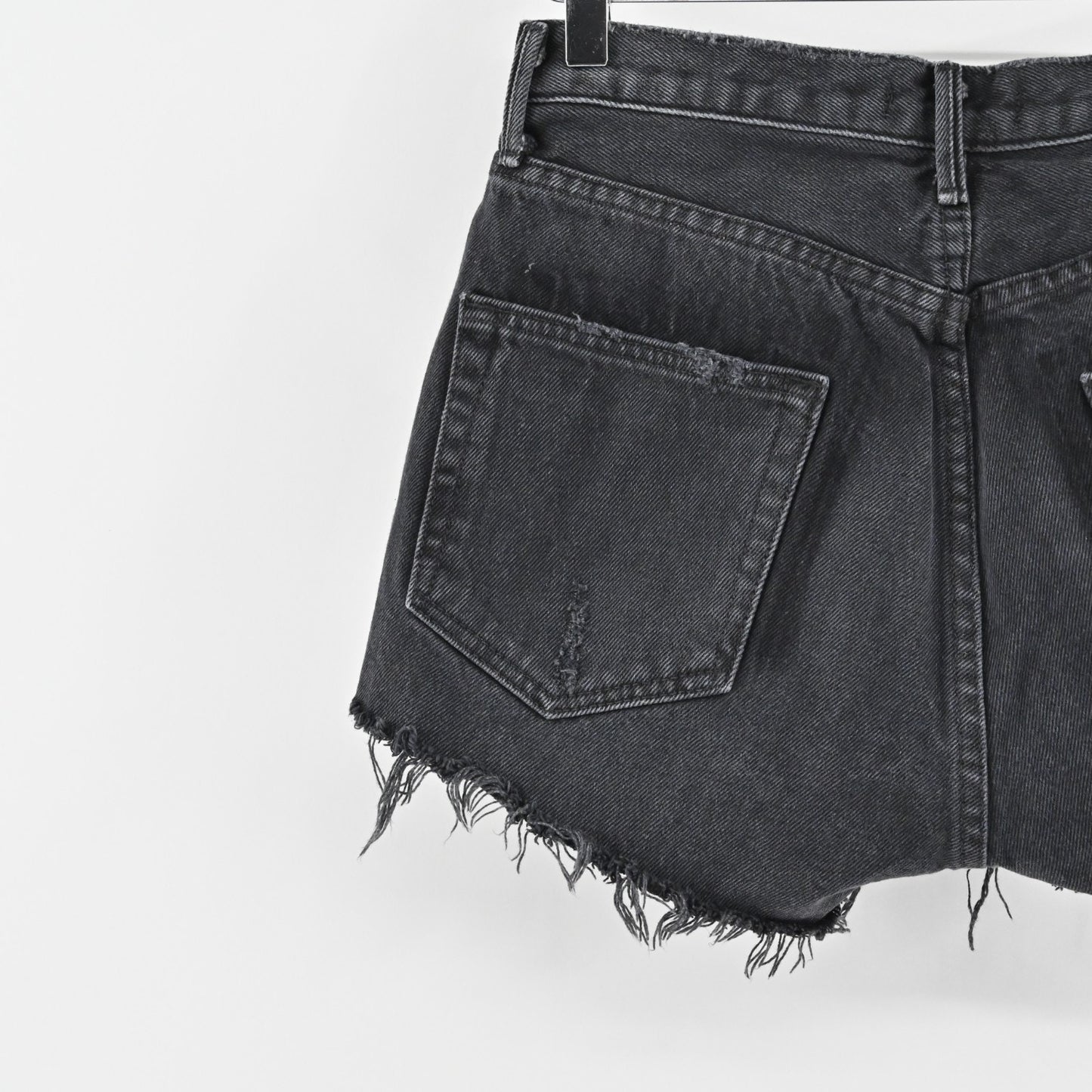 GRLFRND Womens Karolina Blackhearts Denim Shorts Size 27 Cutoff High Rise Jean