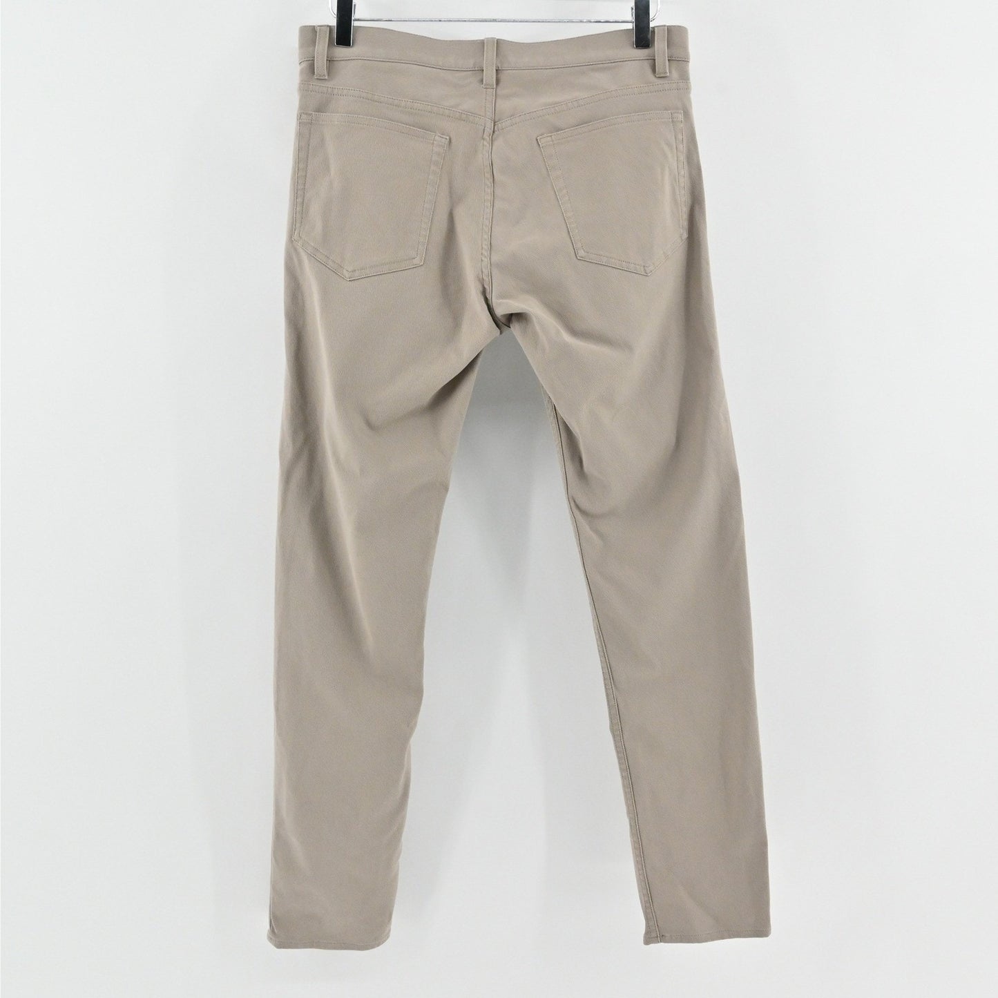 Theory Mens Raffi Neoteric Twill Pants Size 31 Beige Cotton Blend Stretch