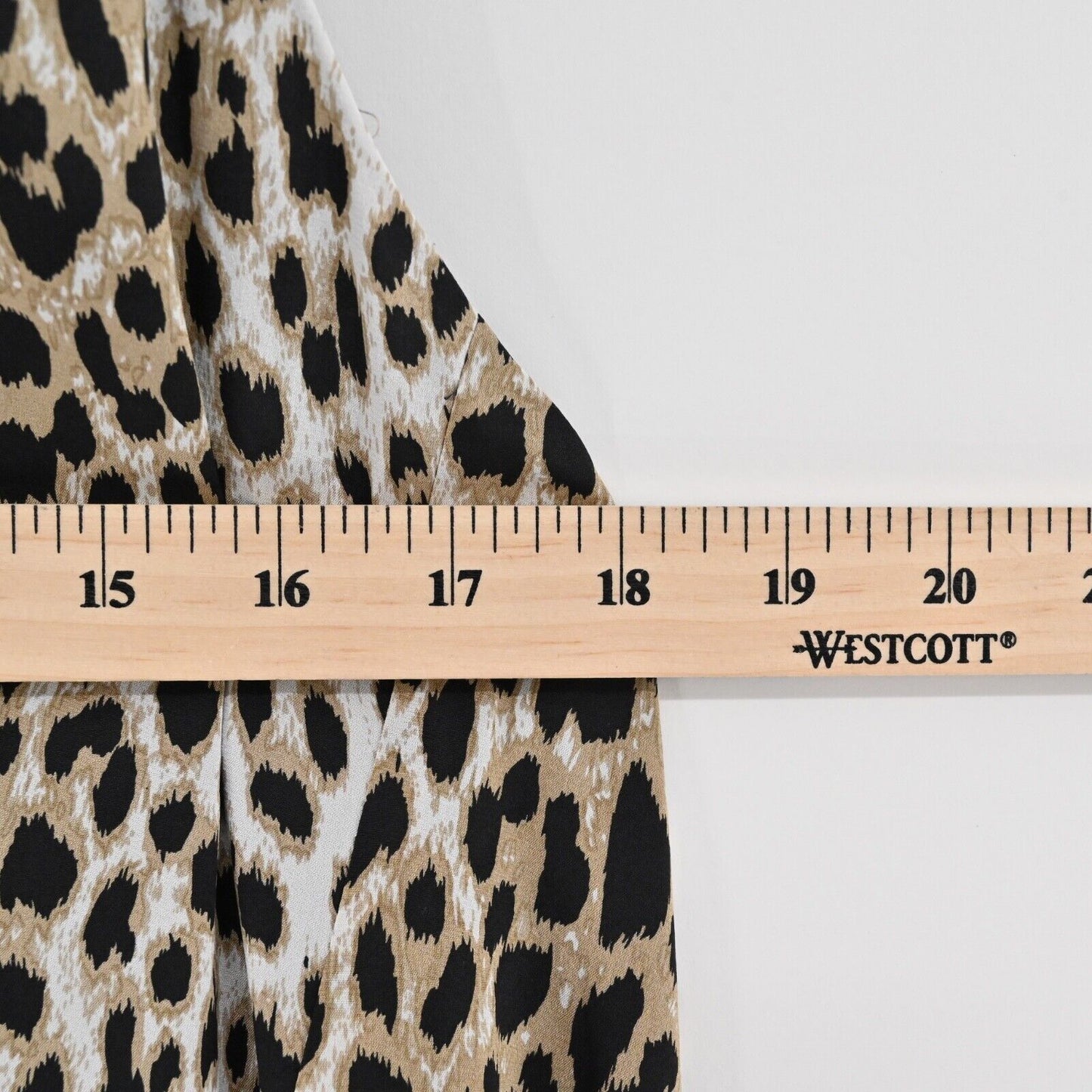 ALICE OLIVIA Dress Size S Leopard Print Silk Blend High Neck Halter Mini Shift