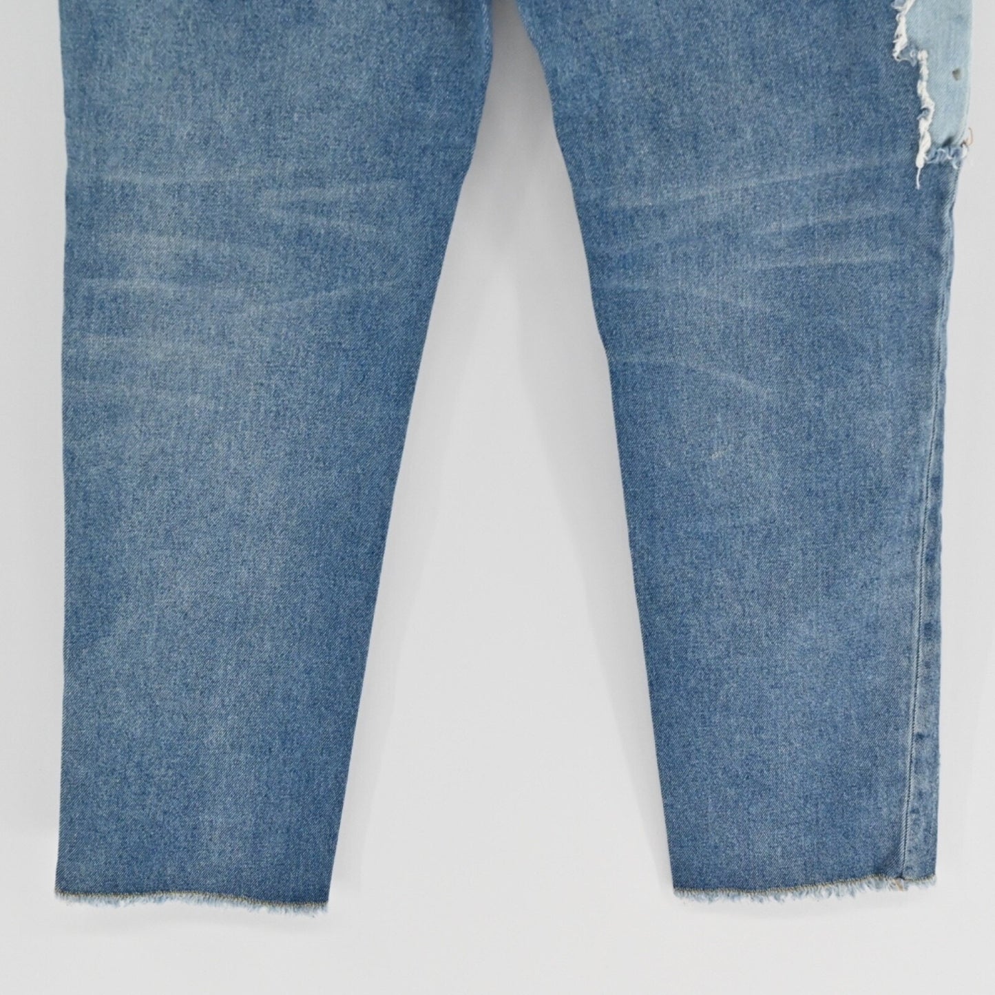 ANTHROPOLOGIE Pilcro Letterpress Womens Tilde Jeans Sz 28 High Rise Boho Patch