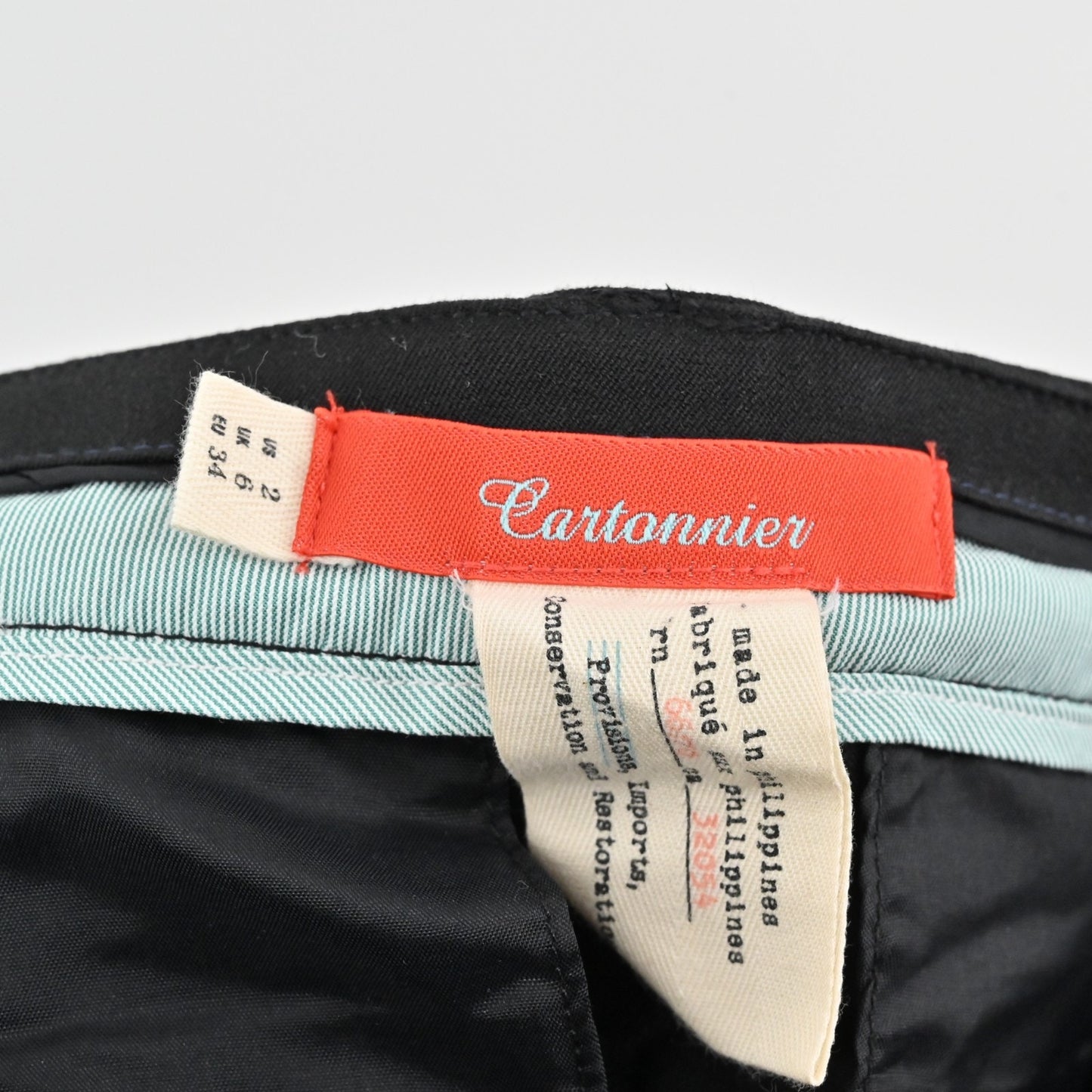 Anthropologie Cartonnier Womens Black Pants Size 2 Ruffle Hem Cropped Capri