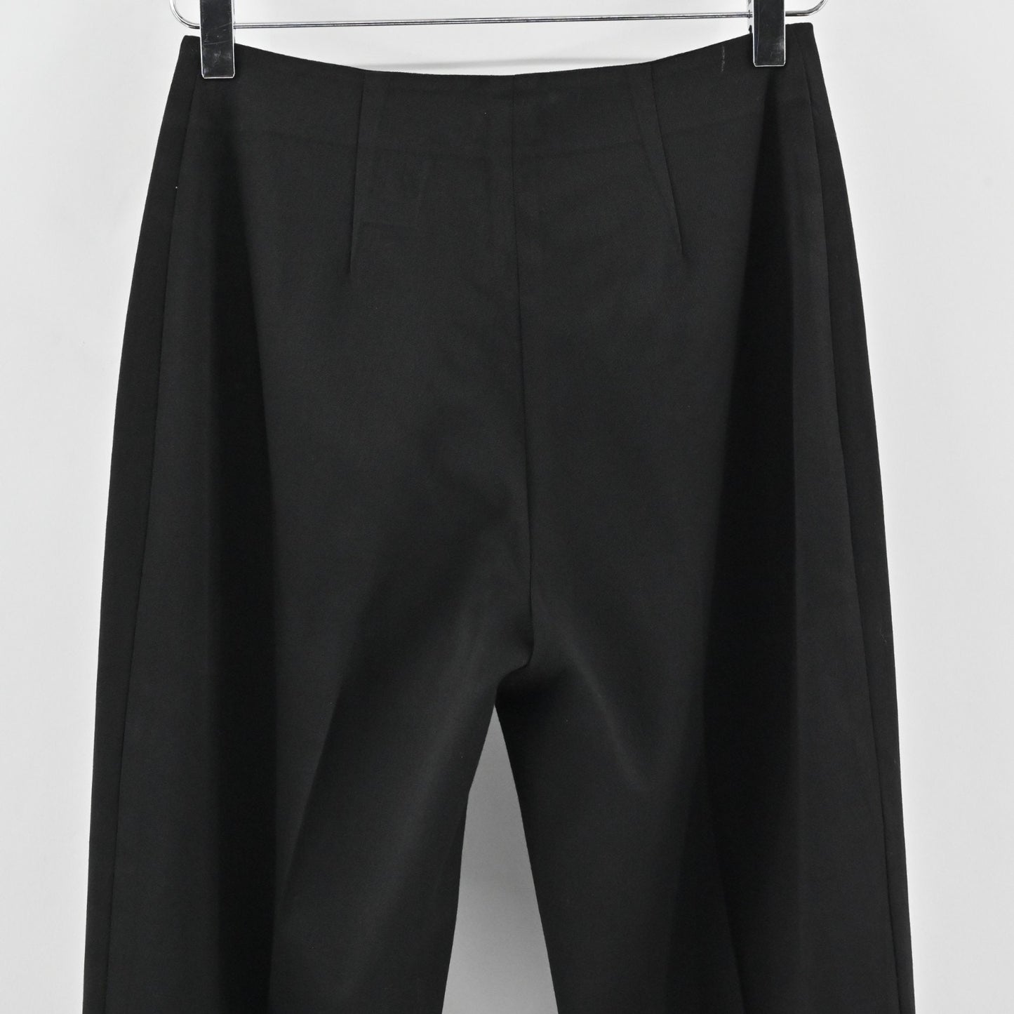 CACHE Womens Straight Leg Black Trouser Pants Size 4 Classic High Rise Stretch