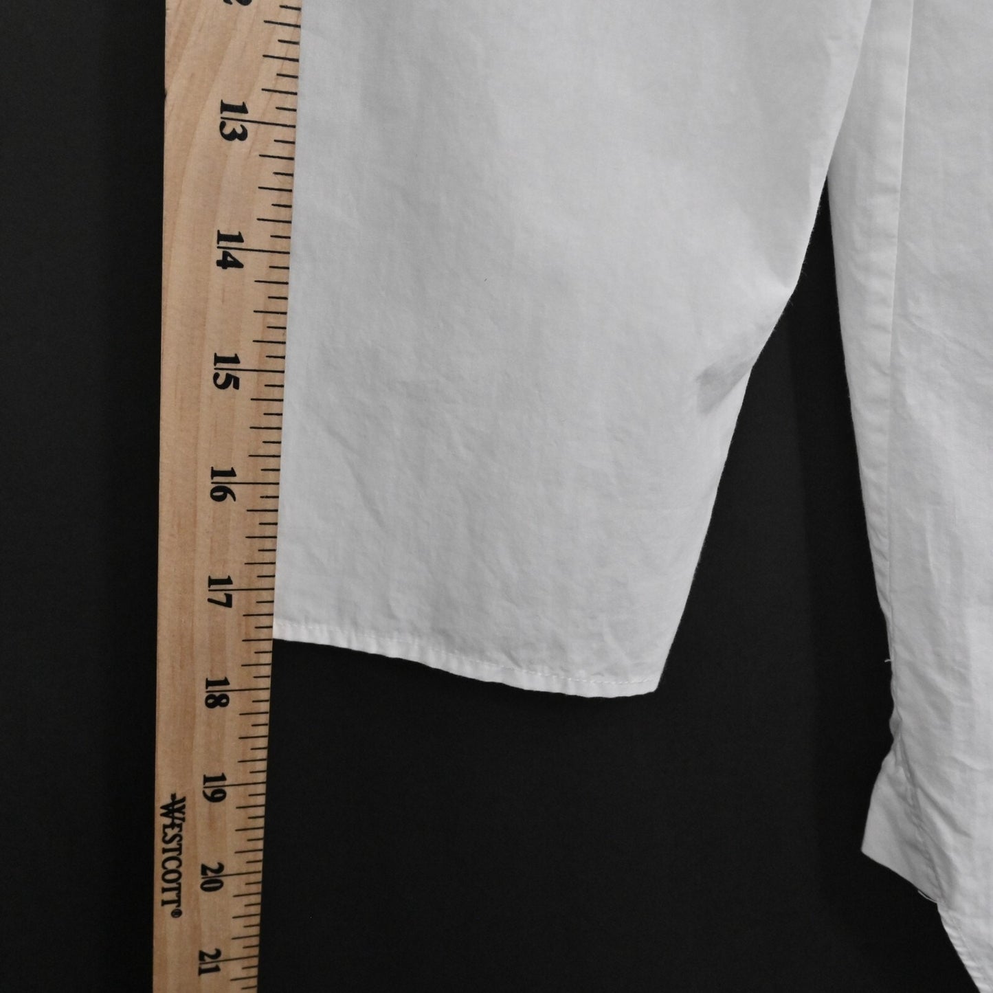 COS Womens Cotton Silk Top Size EUR 36 White Ivory Ruffle Neck Detail Blouse