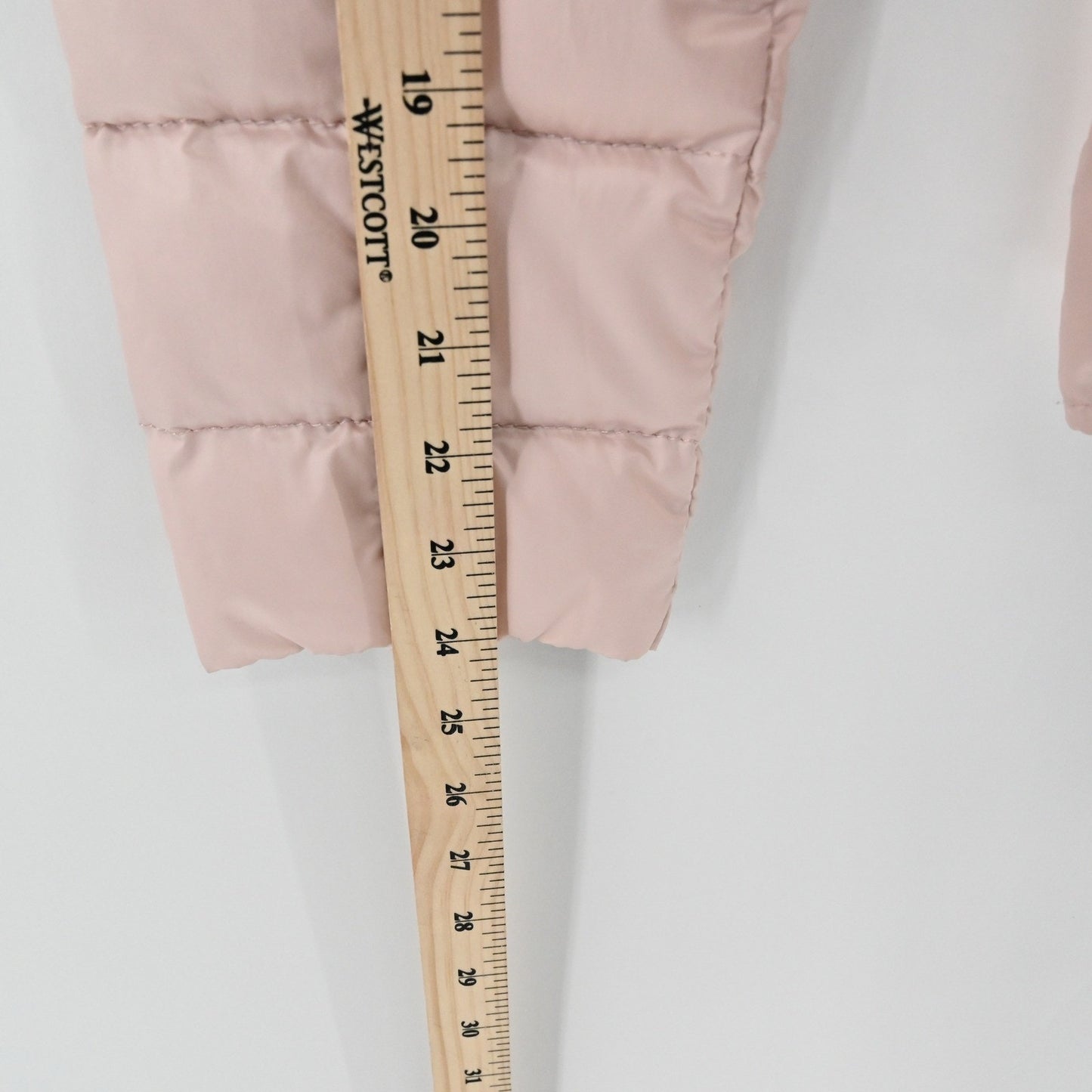 Bonita Womens Quilted Puffer Jacket Size 36 Blush Pink Lightweight