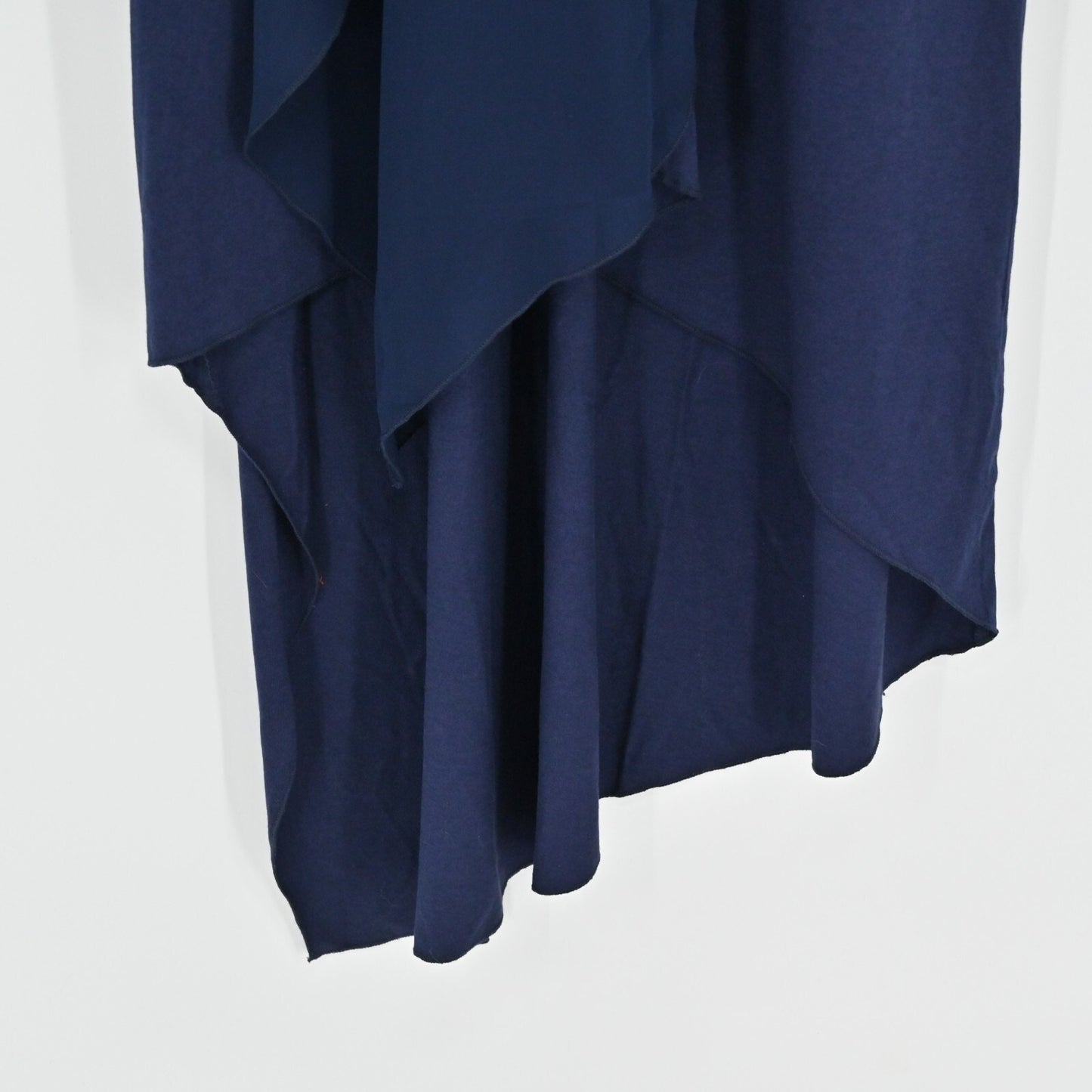SOFT SURROUNDINGS Womens Amalfi Dress Size XS Blue Navy Jersey Chiffon Lagenlook