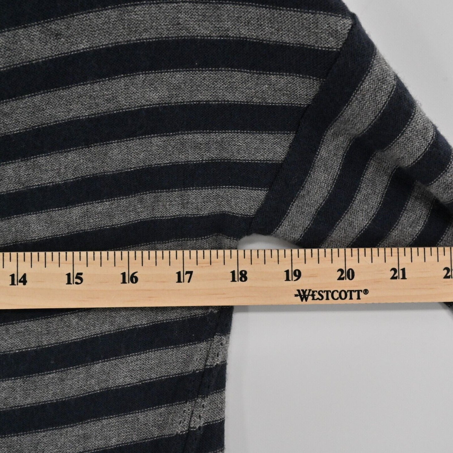 LES COPAINS Sweater Womens Size M Wool Striped Twist Shoulder Boat Neck Capsule