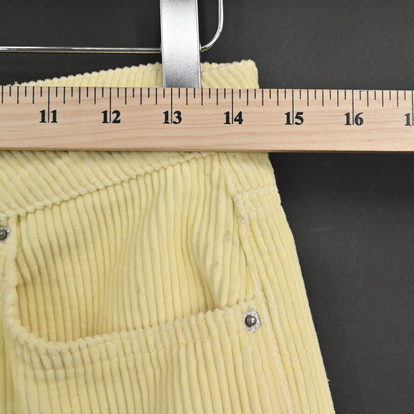 URBAN OUTFITTERS Pants Womens Size 27 BDG Solid Yellow Corduroy Mom High Rise