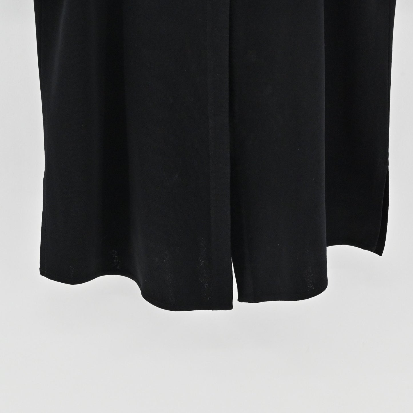 Misook Womens Black Knit Cardigan Size M Minimal VNeck Short Sleeve Exclusively