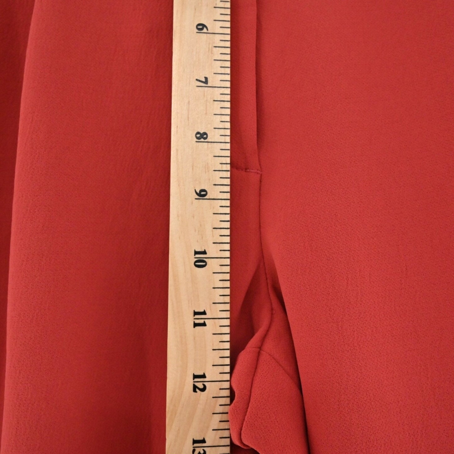 ARITZIA WILFRED Womens The Effortless Pants Size 2 Red Pleated High Rise Career