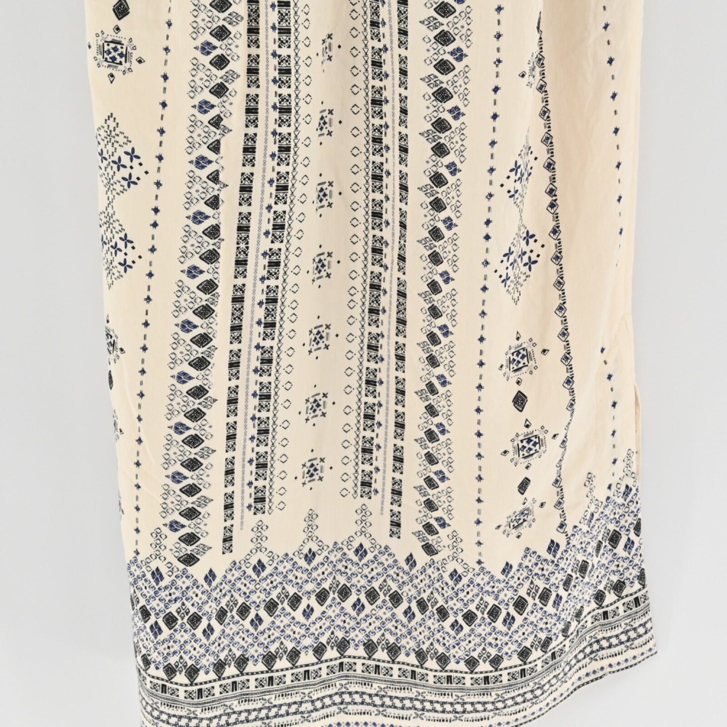 Anthropologie Womens Even Tide Shift Dress Size 4 HD IN PARIS Ivory Boho Print