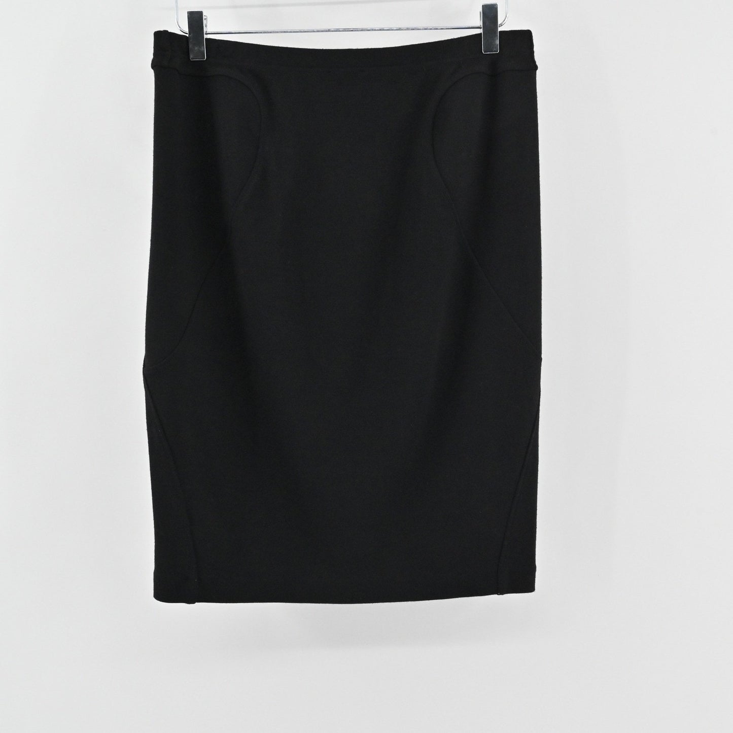 Wolford Womens Black Wool Pencil Skirt Size M Elegant Business Casual Career