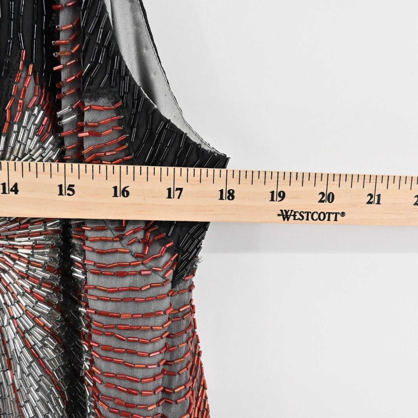 PARKER Dress Sz M Silk Beaded Isla Firecracker Starburst Poinsettia Mini Halter