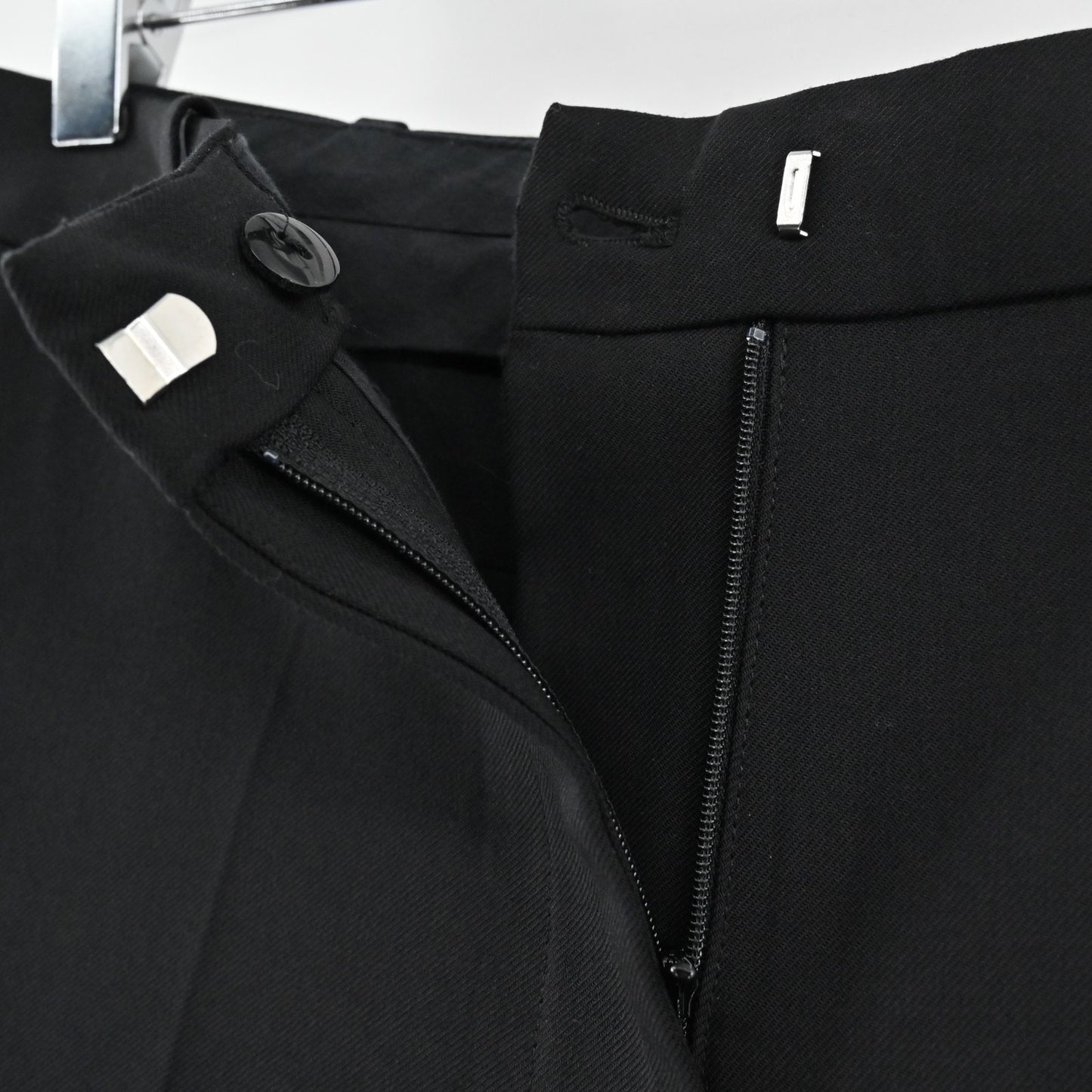 & OTHER STORIES Womens Wool Pants Size 4 Black High Rise Wide Leg Trousers