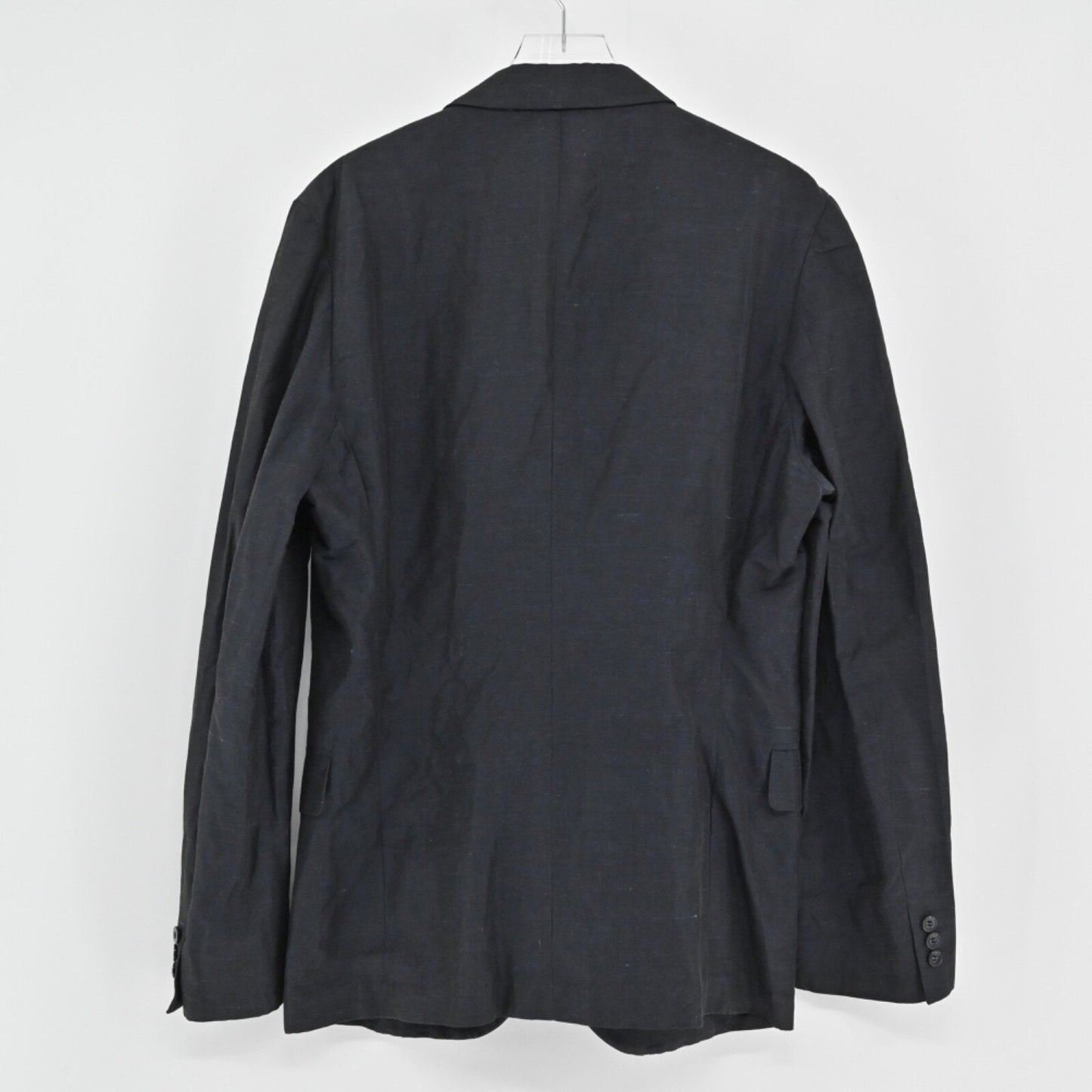 Vtg DOLCE GABBANA Mens Blazer Size 40 Heather Navy Blue Cotton Office Career 00s