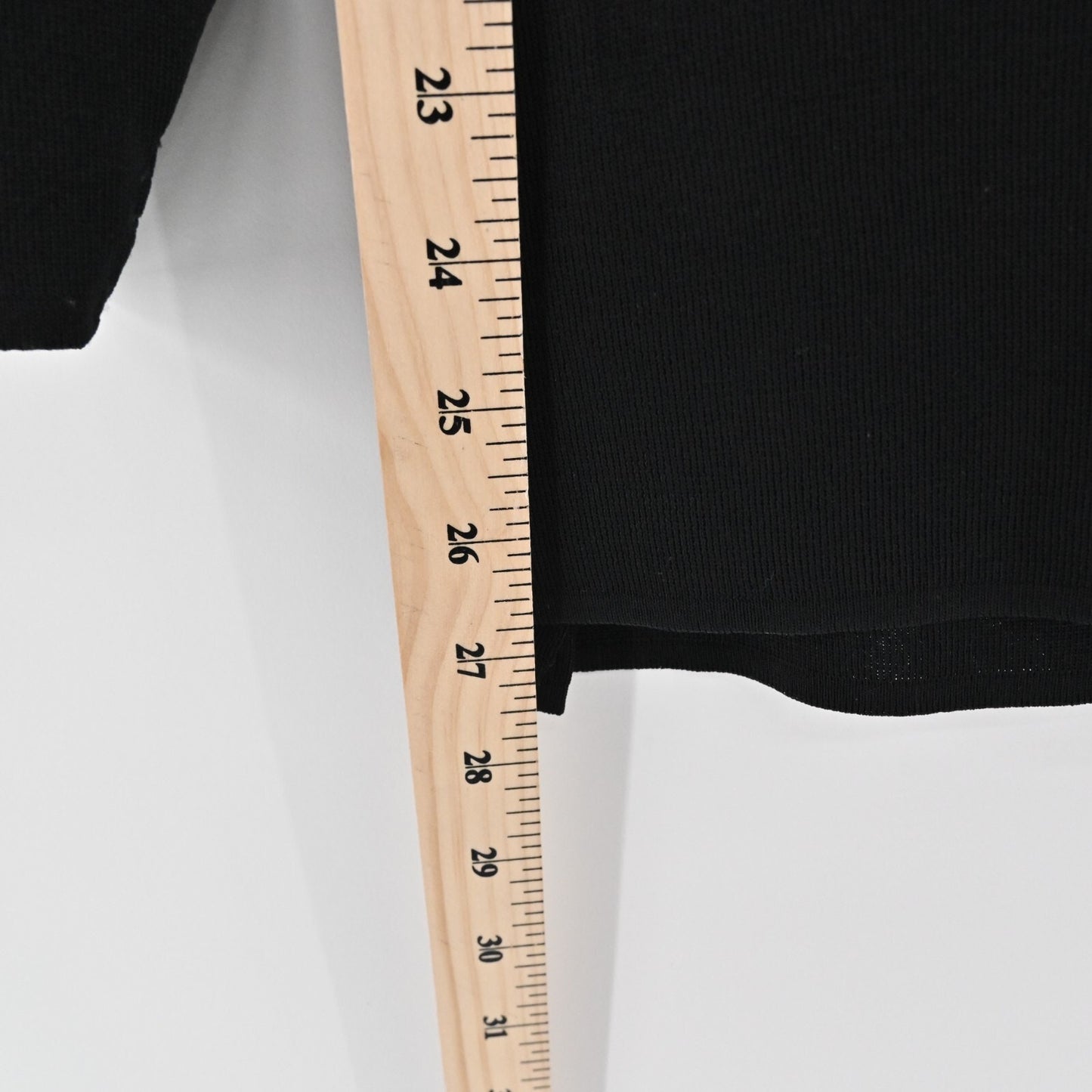 MISOOK Black Sweater Womens Size M Quiet Luxury Knit Fold Collar Exclusively