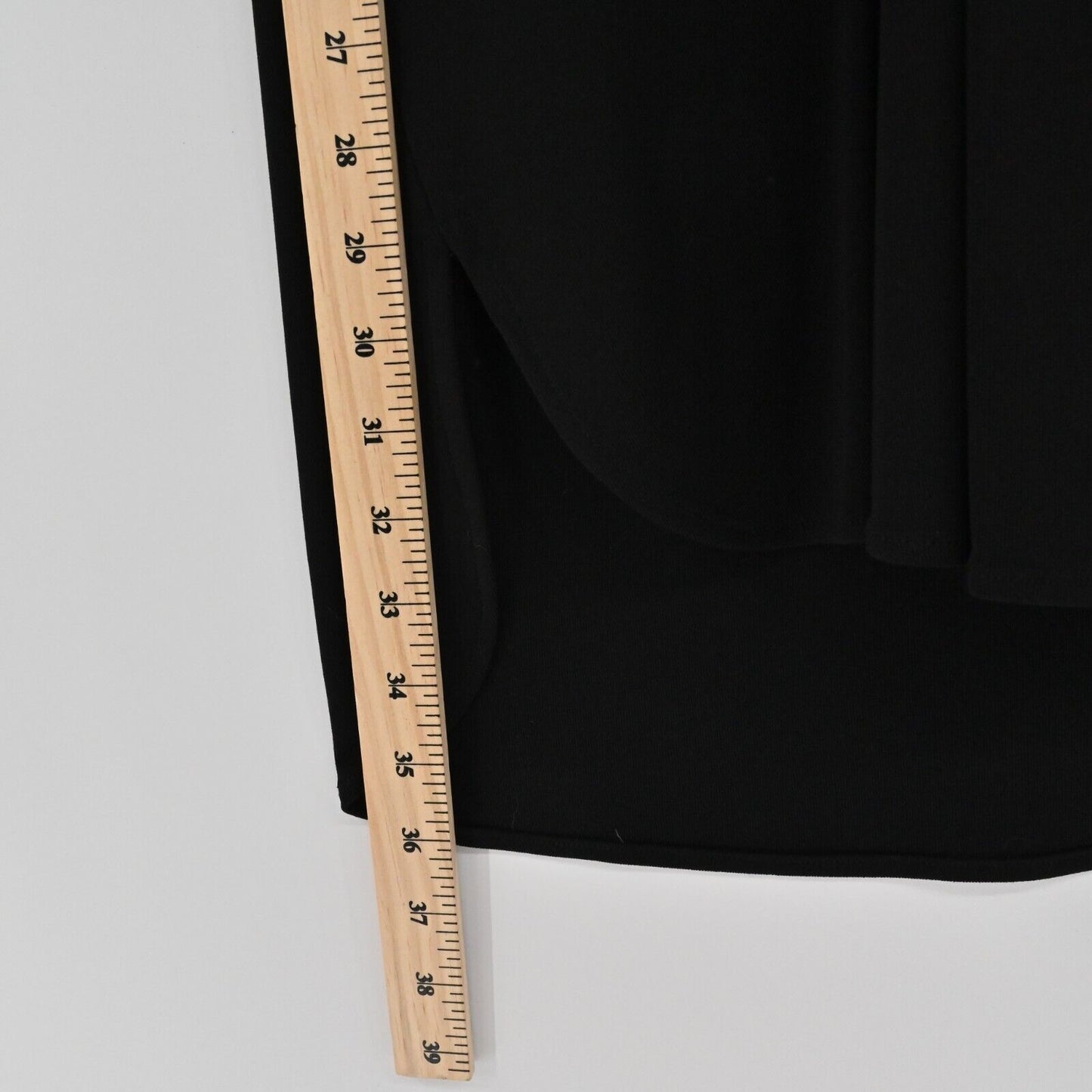 ZARA Dress Womens Size S Solid Black VNeck Shirt Style Relaxed Roll Tab Sleeve
