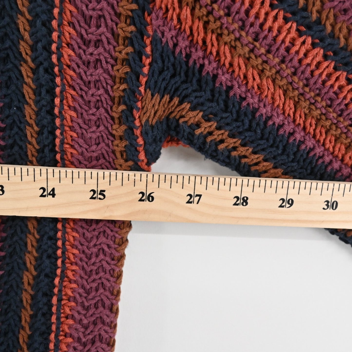 Urban Outfitters Womens Riley Cardigan Size S Orange Navy Striped ECOTE Sweater