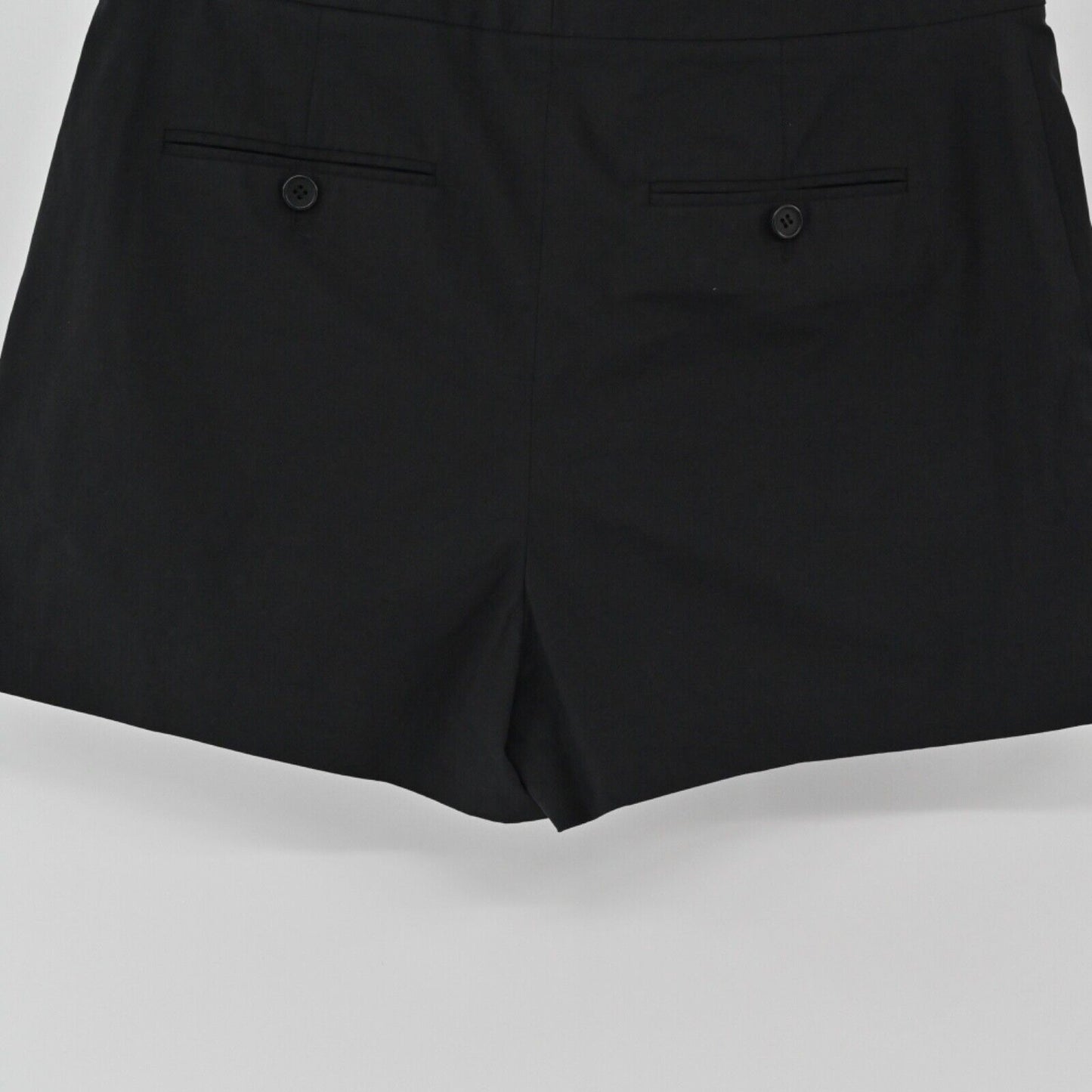 THEORY Skort Womens Sz 8 Black Cotton Blend Stretch High Rise Rileena Mini Wrap